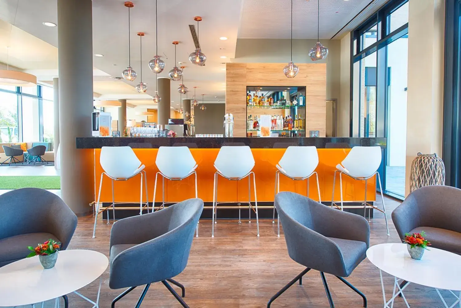 Lobby or reception in LOGINN Hotel Leipzig Lobby or reception in LOGINN Hotel Leipzig