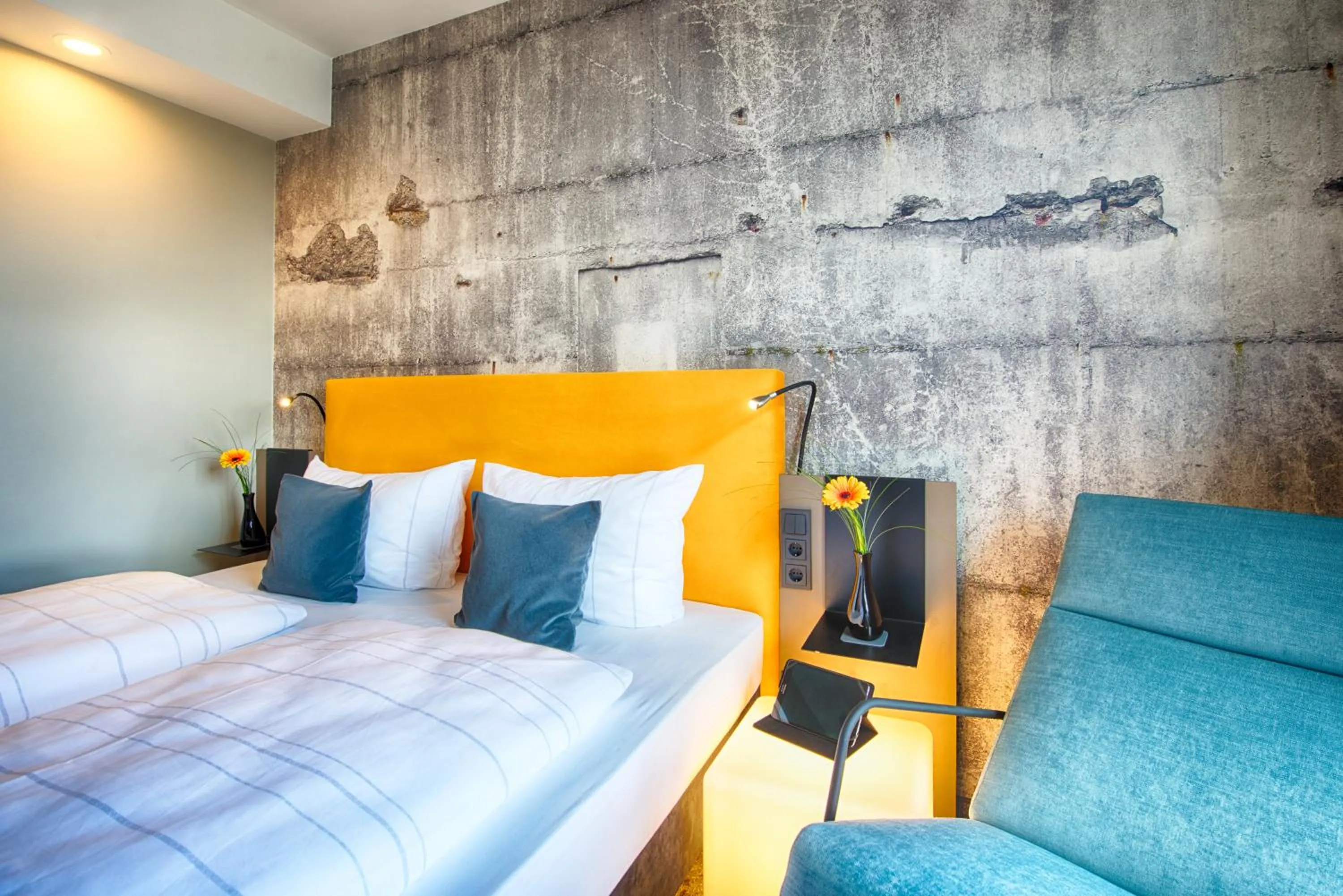 Photo of the whole room, Bed in LOGINN Hotel Leipzig