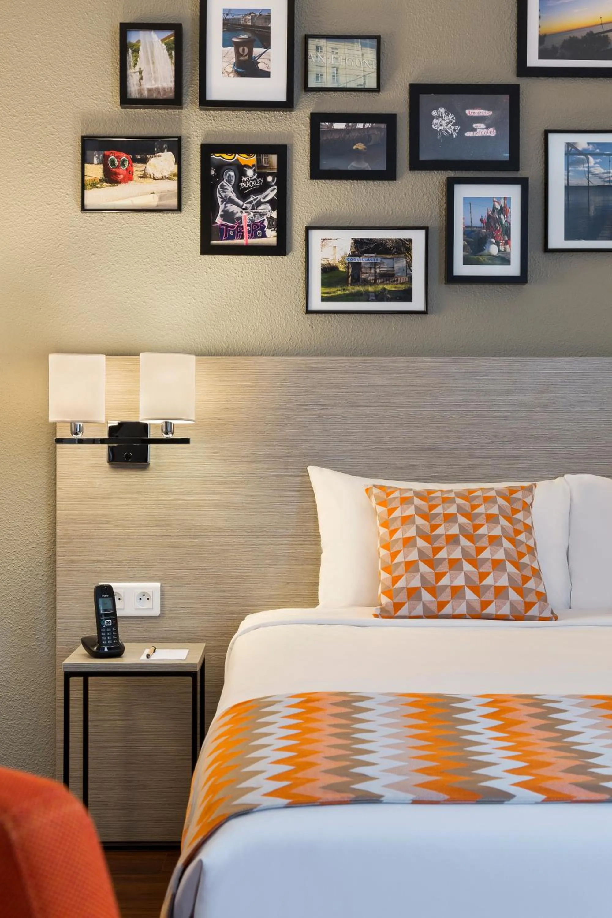 Bed in Citadines Antigone Montpellier