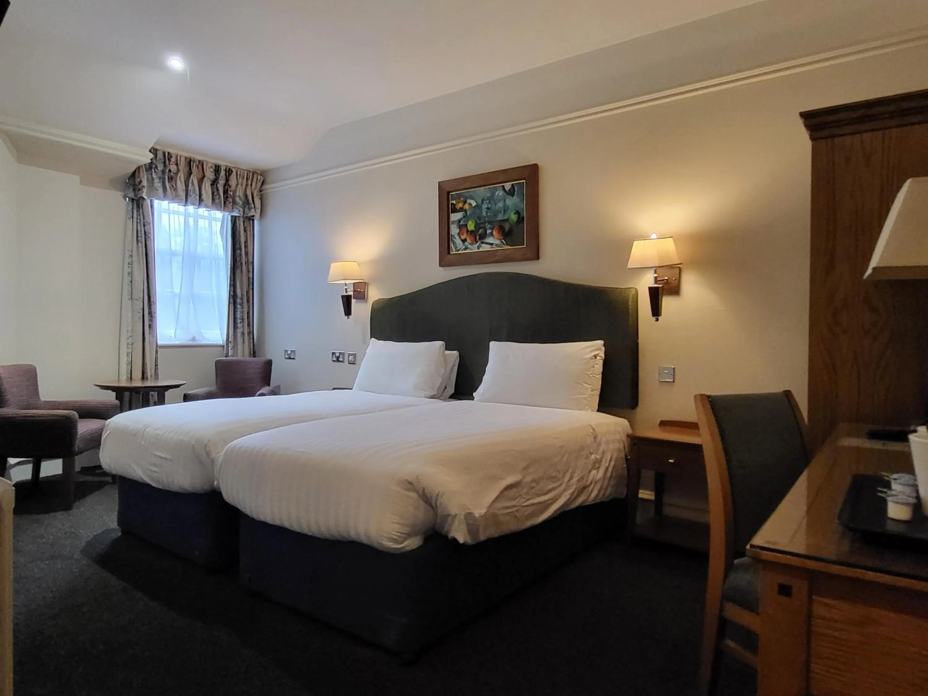 Bedroom, Bed in Hall Garth Hotel Darlington, Sure Hotel Collection by BW