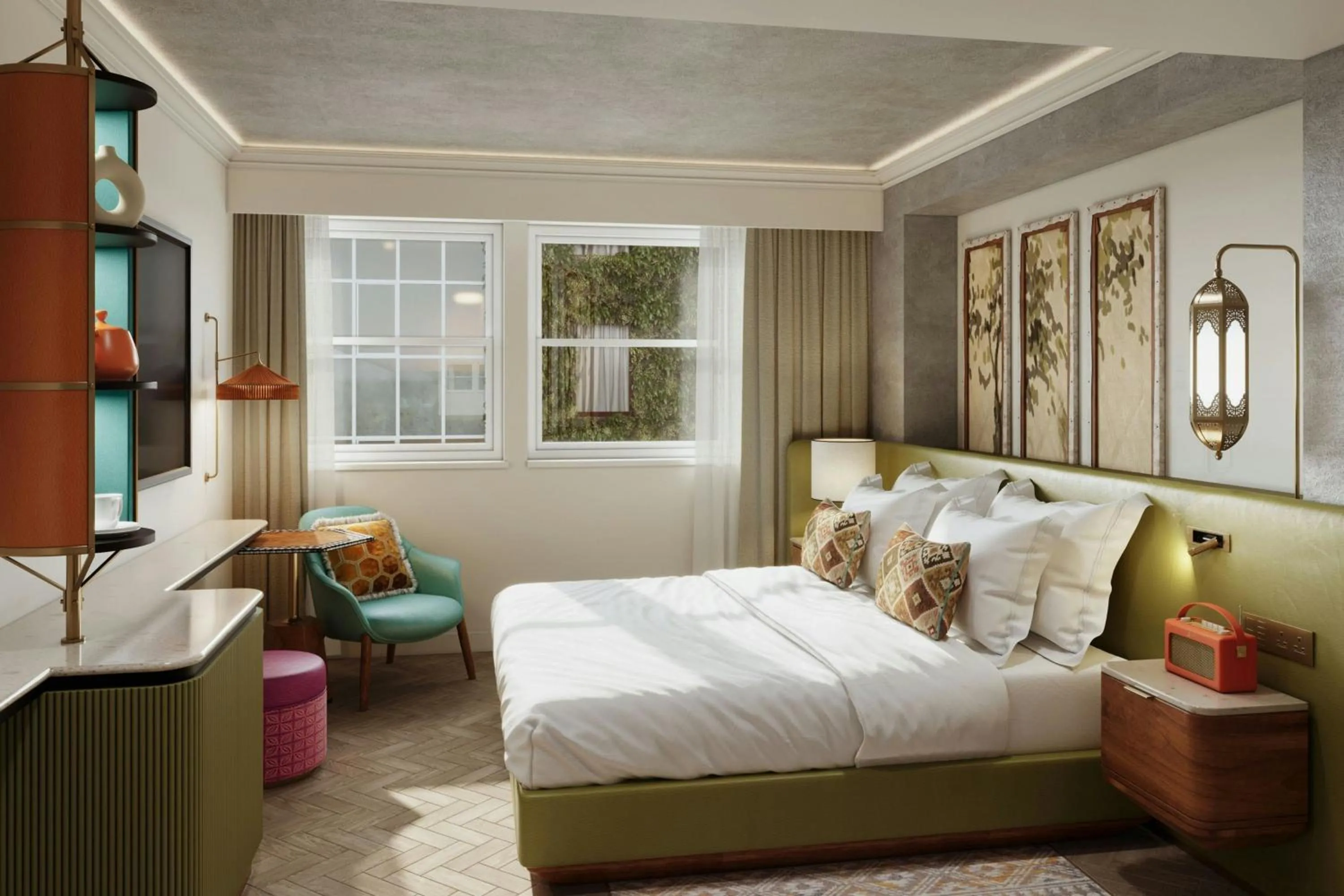 Photo of the whole room, Bed in Hyde & Seek, London Hyde Park, a Tribute Portfolio Hotel