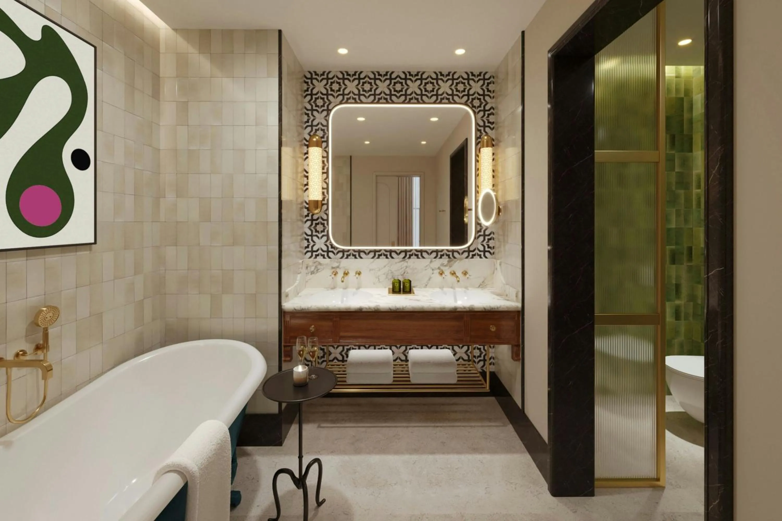 Bathroom in Hyde & Seek, London Hyde Park, a Tribute Portfolio Hotel