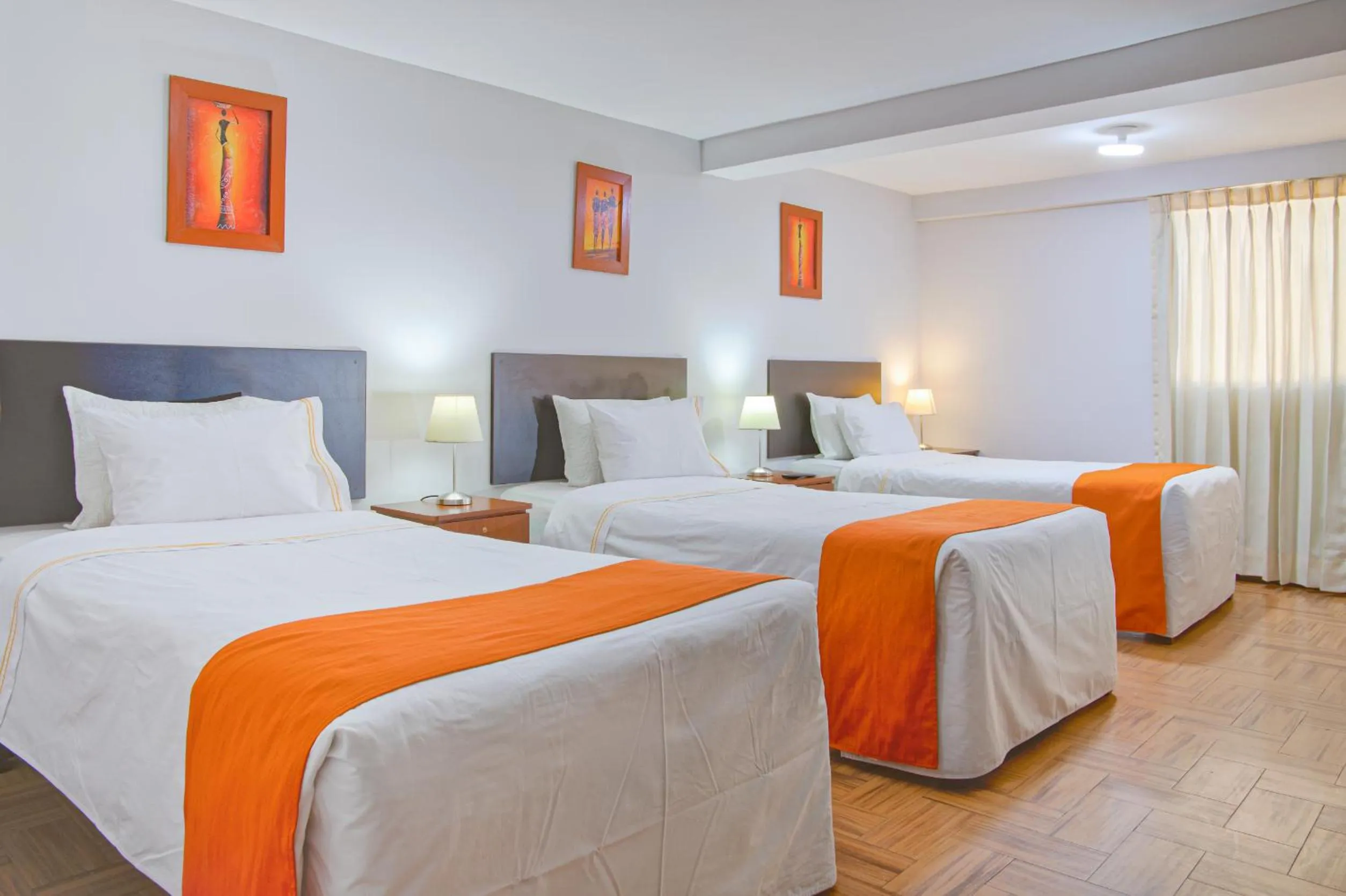 Bed in Hotel Plaza San Antonio Arequipa