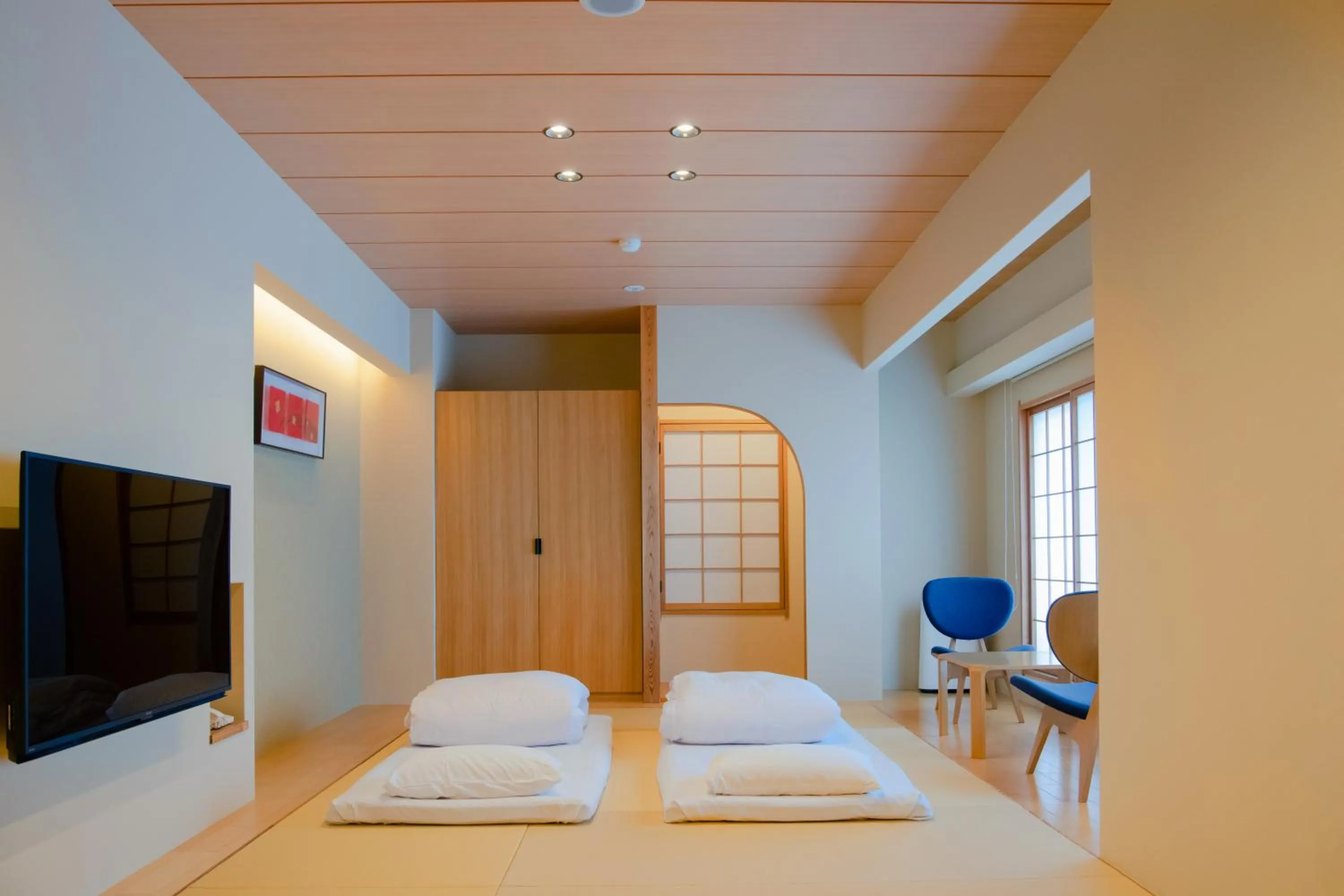 Photo of the whole room, Bed in Yuno Yado Shoei