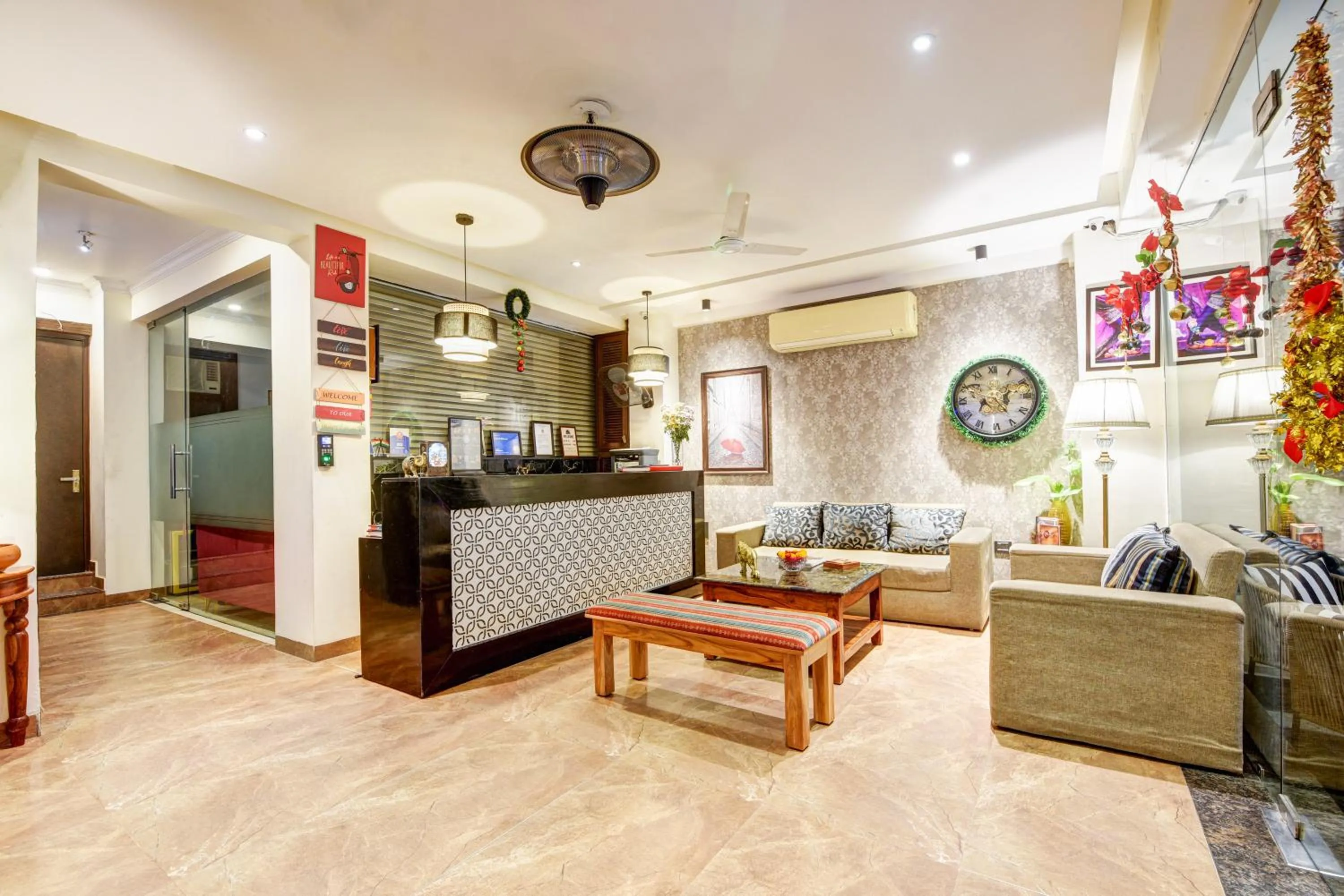 Seating area in Anand Bhawan