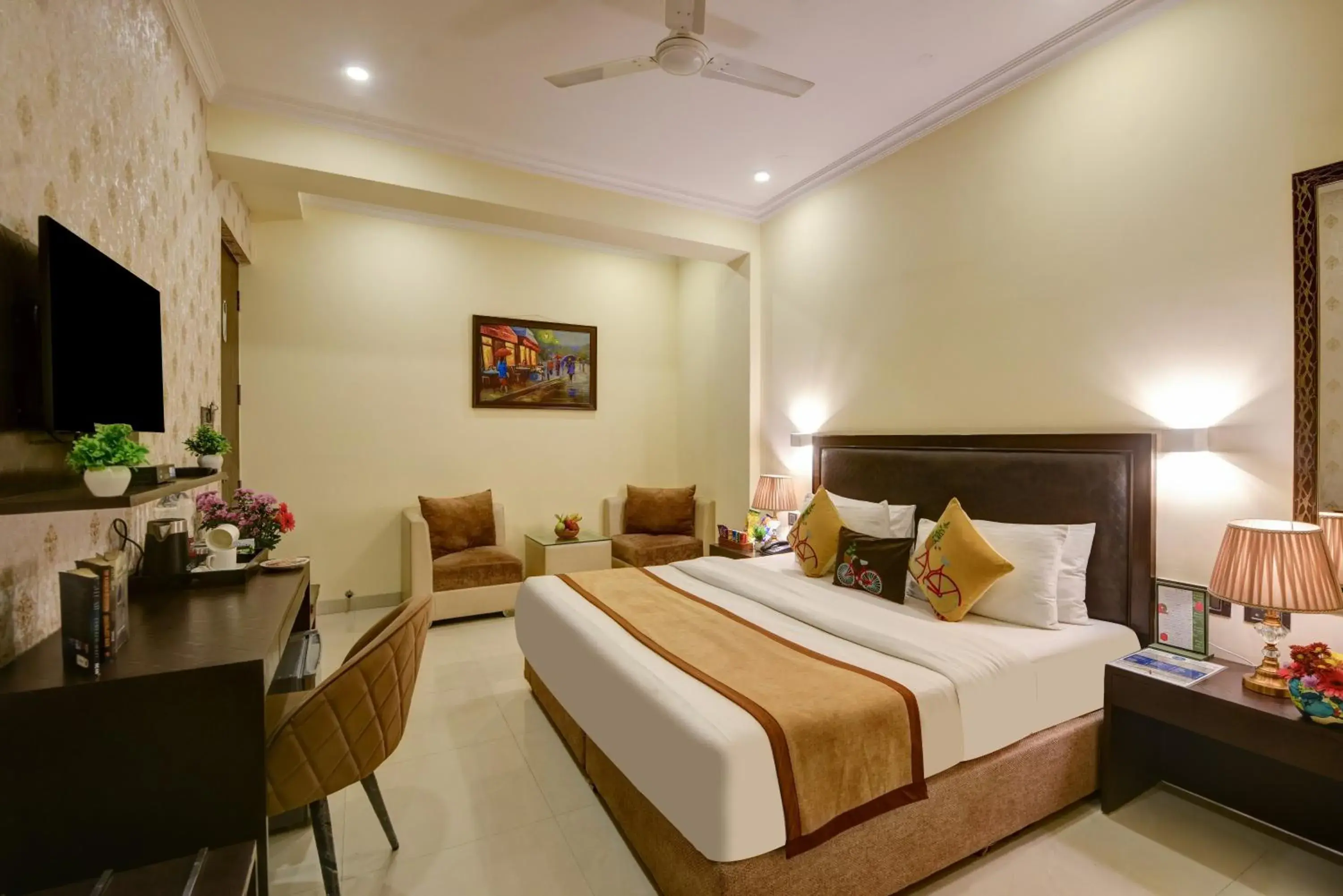 Photo of the whole room, Bed in Anand Bhawan Photo of the whole room, Bed in Anand Bhawan