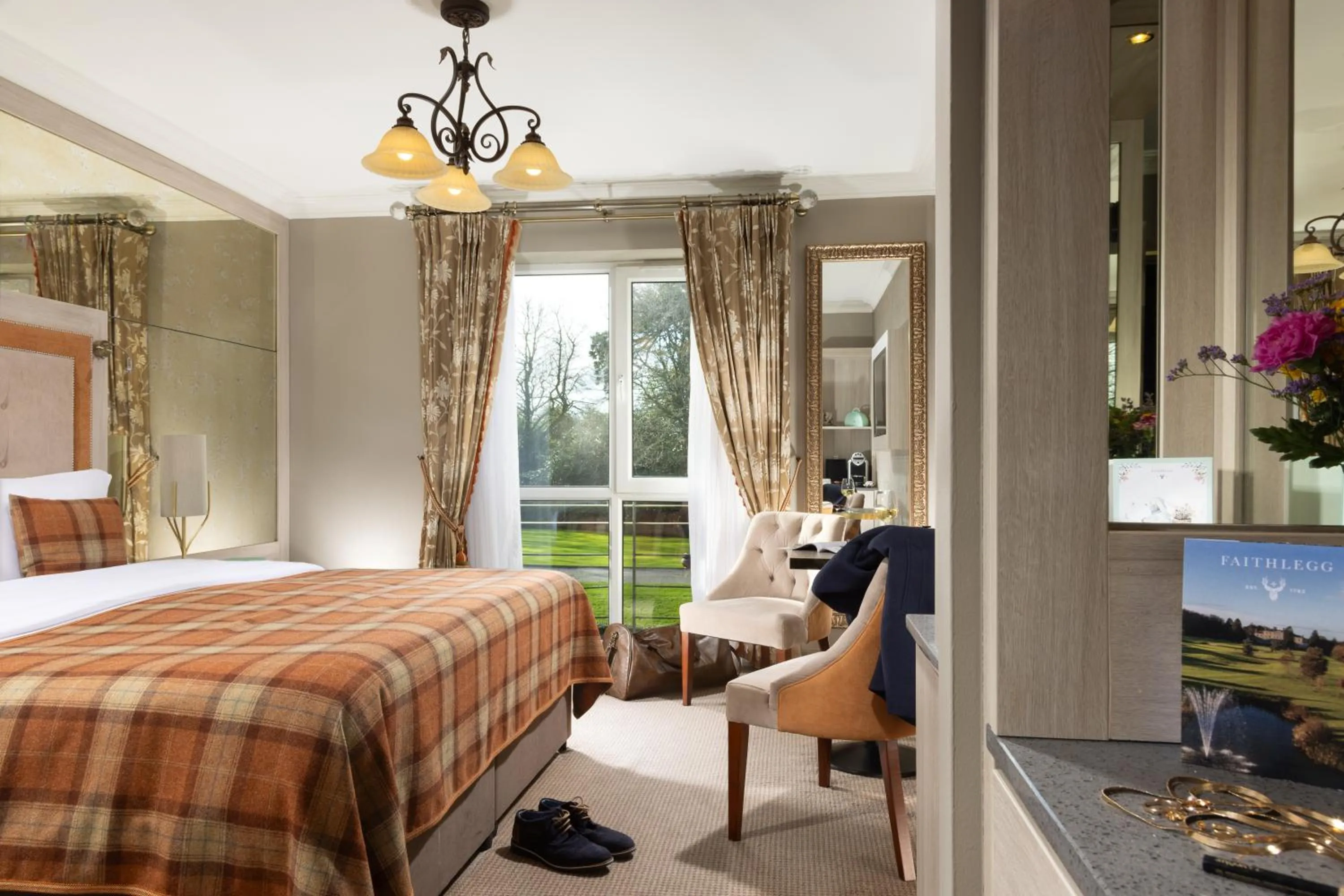 Bed in Faithlegg Hotel