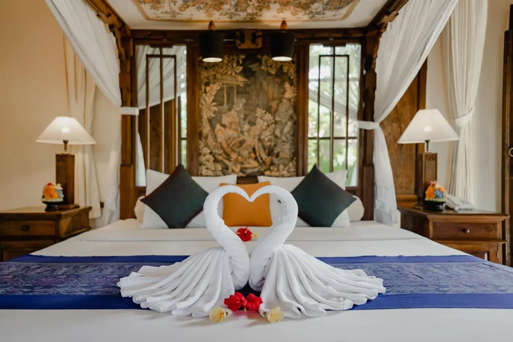 Bed in Alam Shanti Ubud Bed in Alam Shanti Ubud