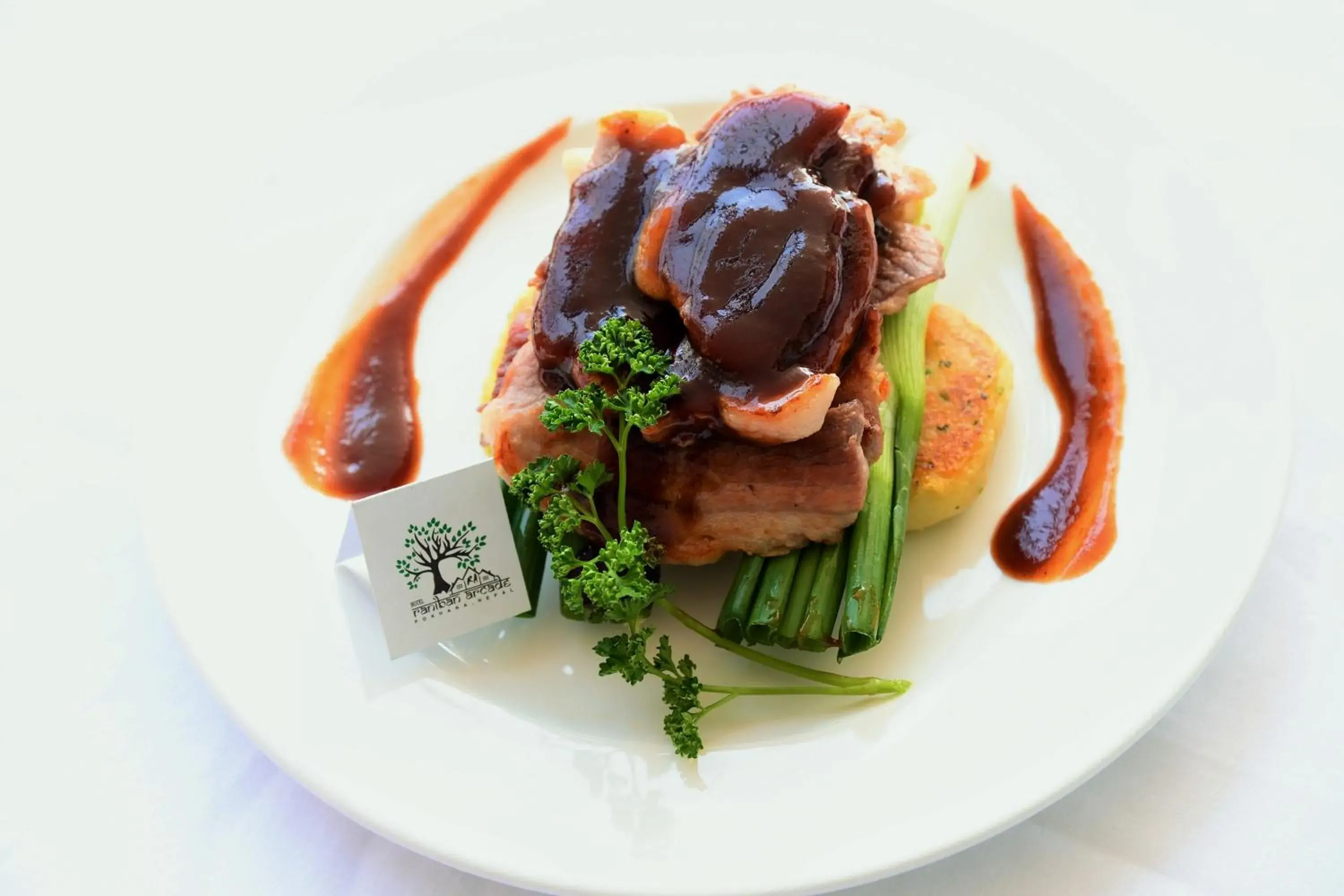 Food close-up in Hotel Raniban Arcade Food close-up in Hotel Raniban Arcade