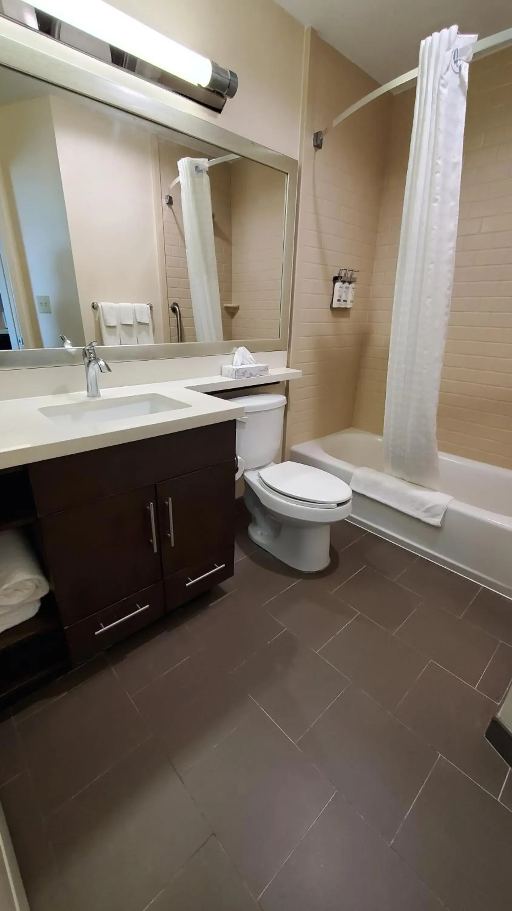Bathroom in Candlewood Suites - Lake Charles South by IHG Bathroom in Candlewood Suites - Lake Charles South by IHG