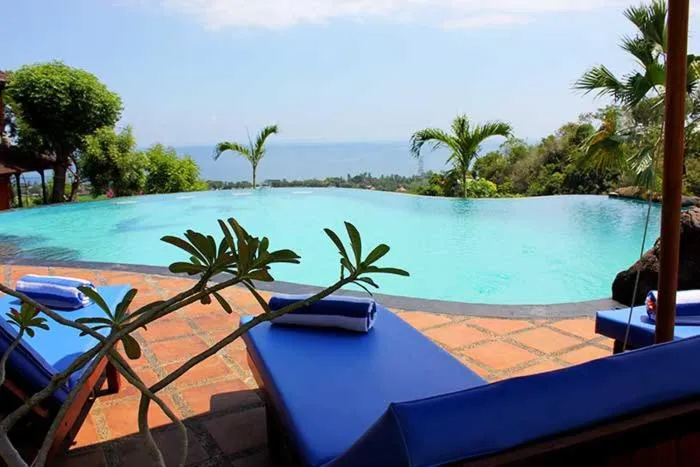 Pool view in Sing Sing Resort Lovina