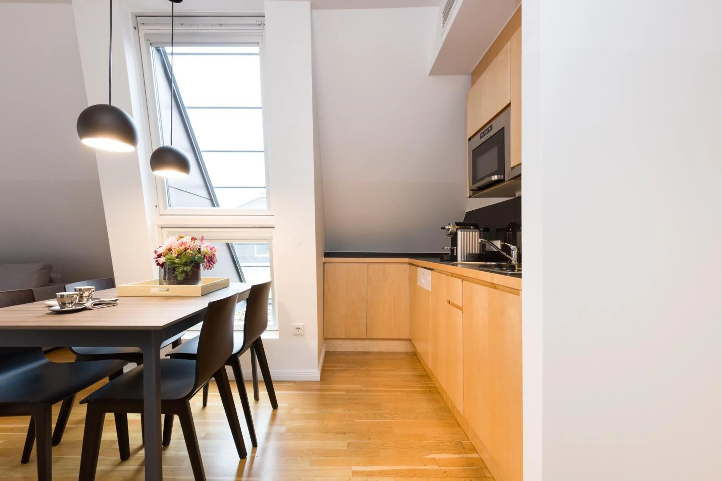 Kitchen or kitchenette in RAFAEL KAISER - Premium Apartments City Centre - Contactless Check-In