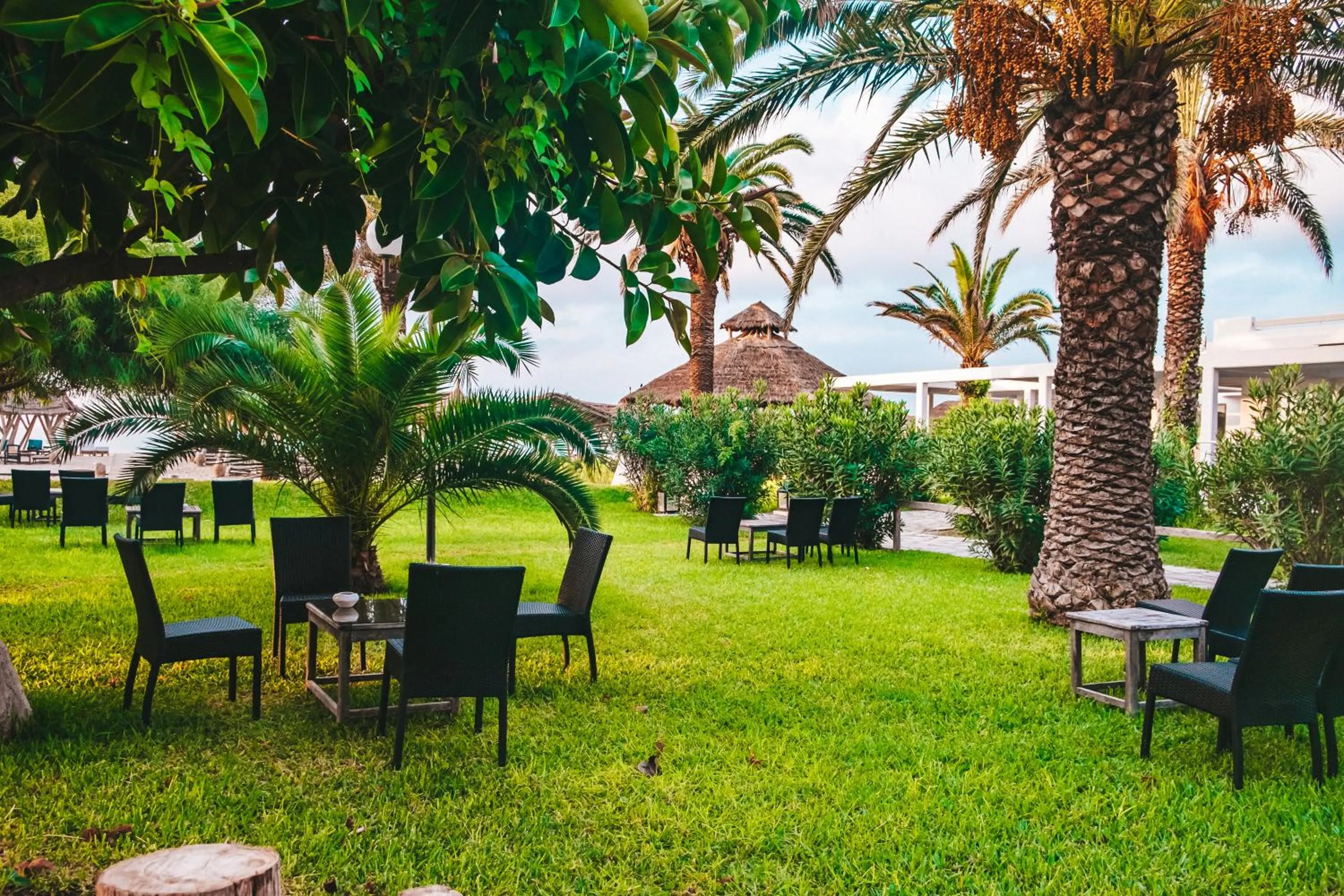 Patio in The Orangers Beach Resort and Bungalows All Inclusive