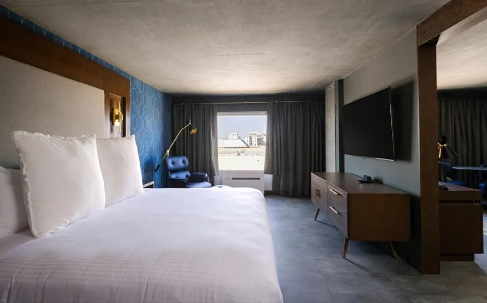 Bed in Bally's Baton Rouge Hotel