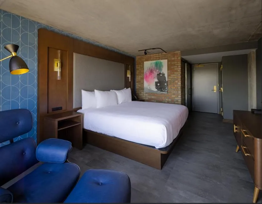 Bed in Bally's Baton Rouge Hotel