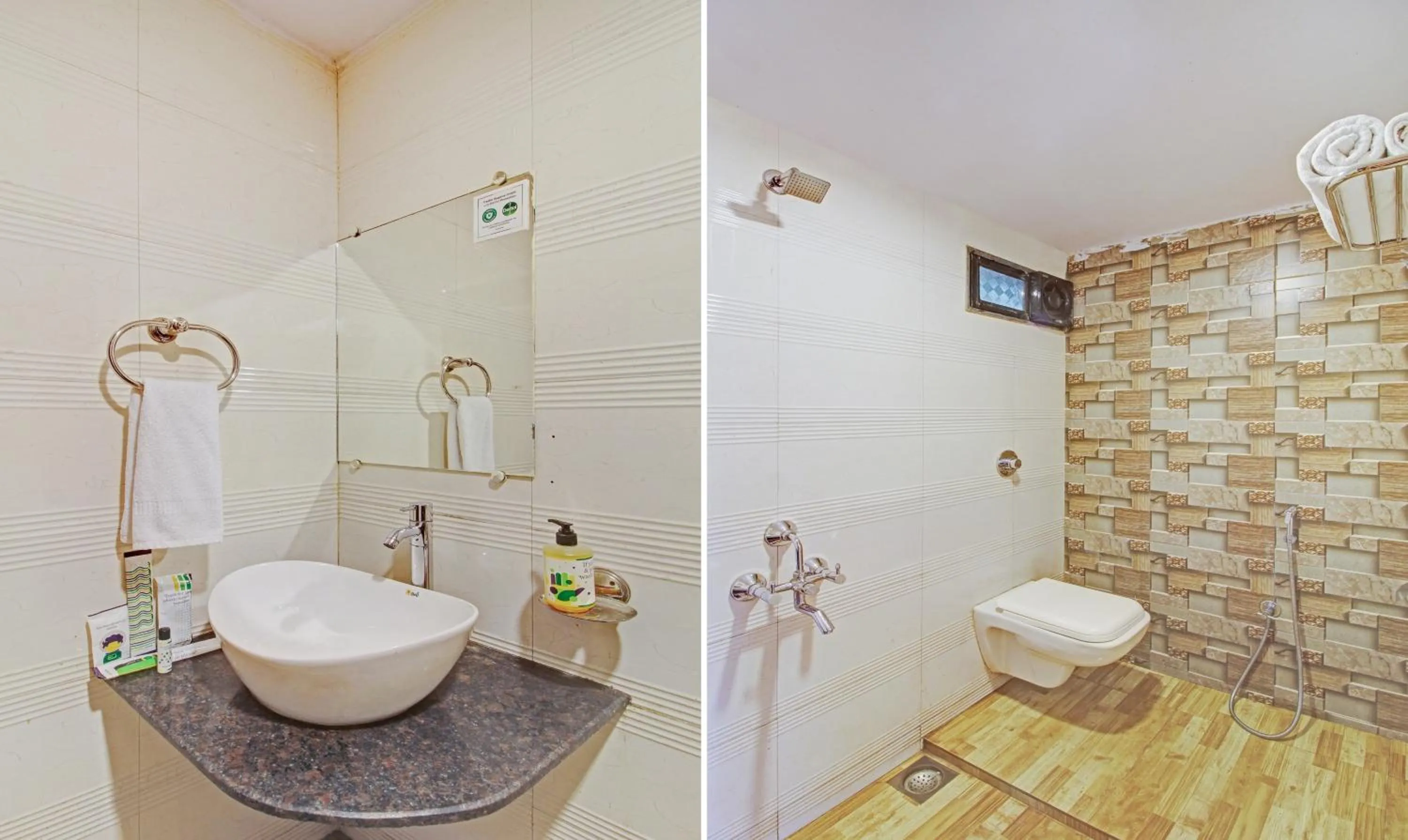 Bathroom in Treebo Berry Hill Venna Lake, 3 Km From City Center