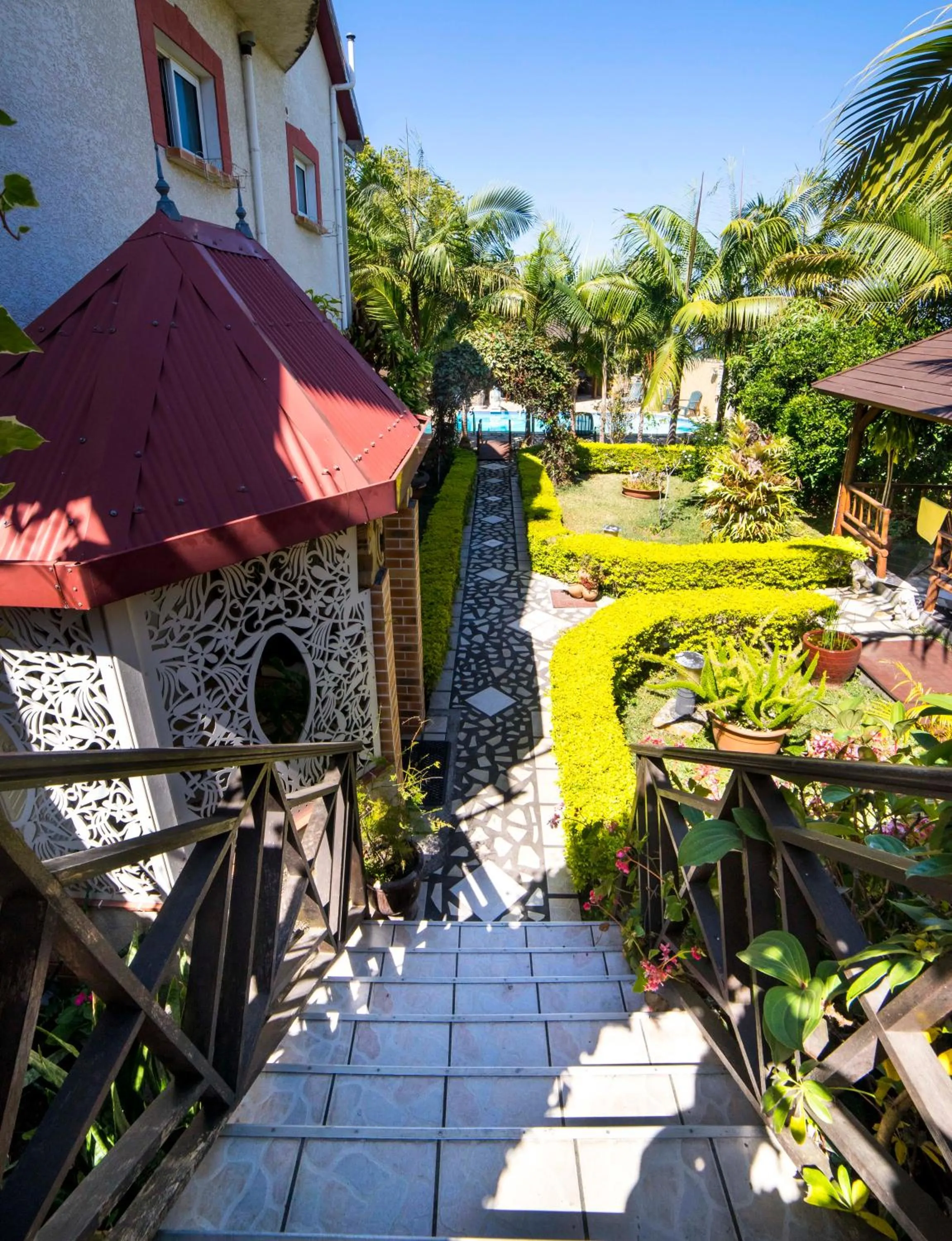 View (from property/room) in Fleur de vanille