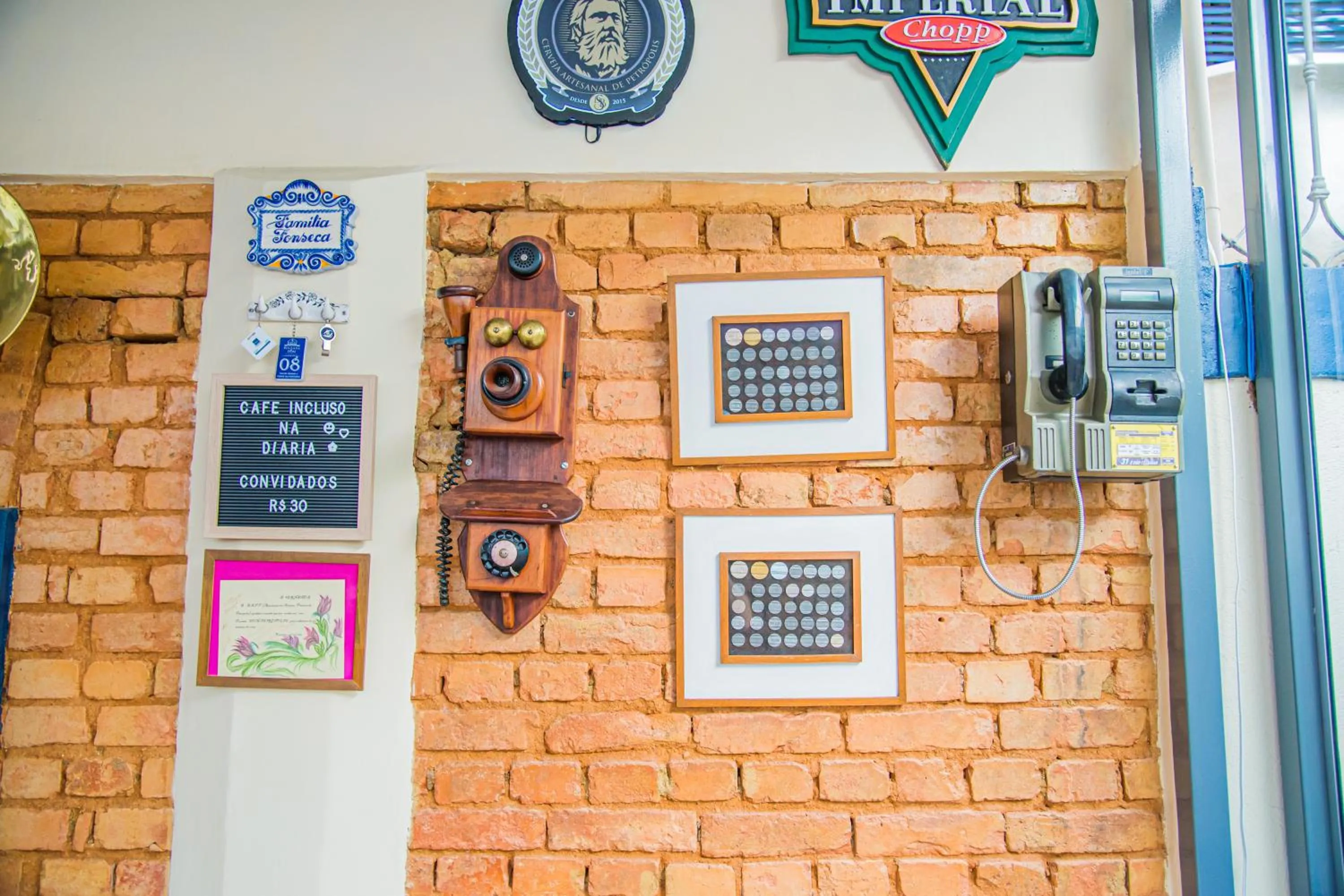 Decorative detail in Pousada Dom Petrópolis