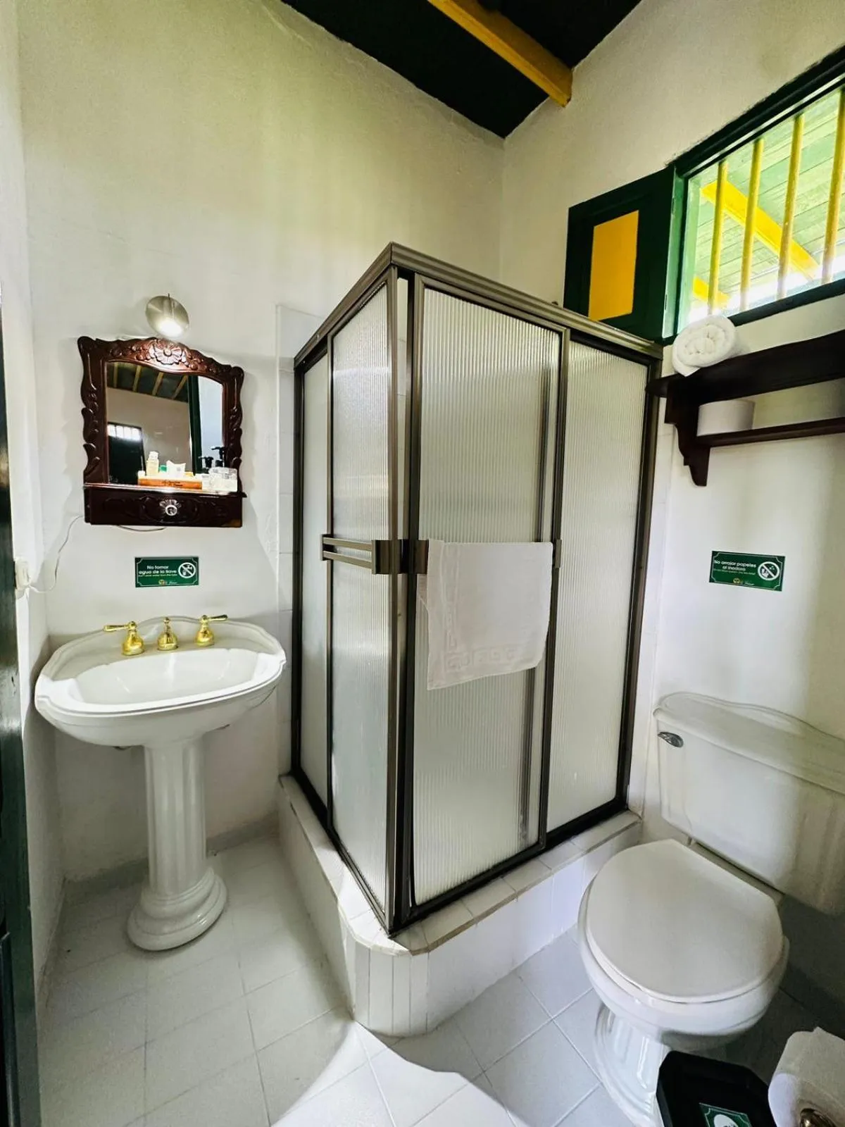 Bathroom in Finca Hotel el Palmar