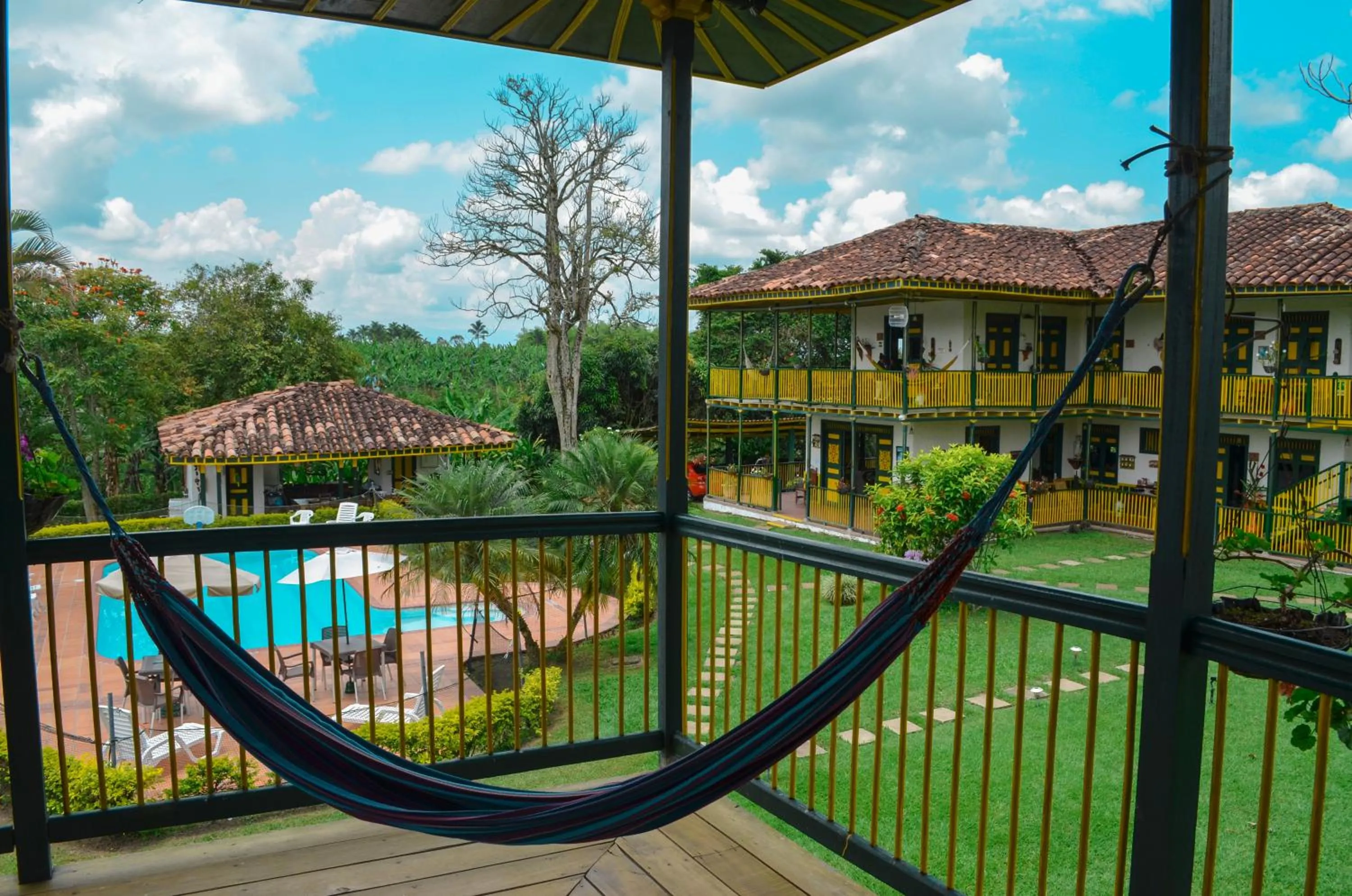 Balcony/Terrace in Finca Hotel el Palmar