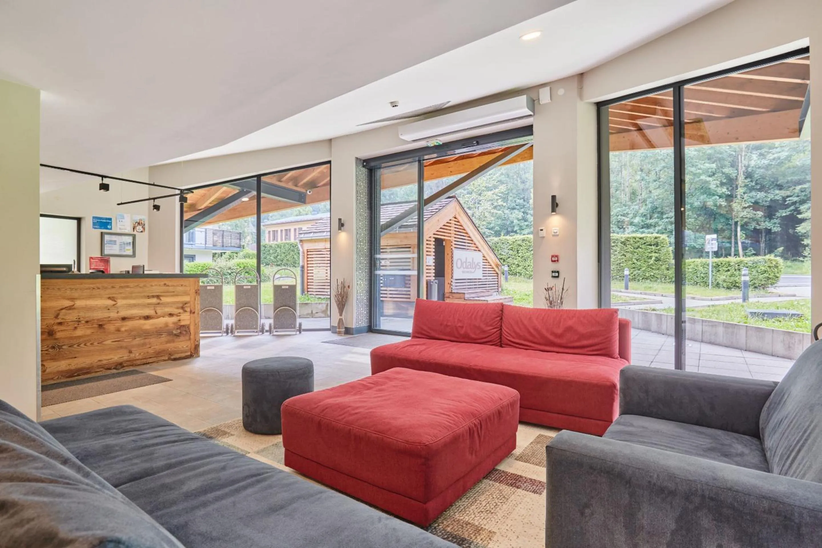 Seating area in Résidence Odalys Isatis