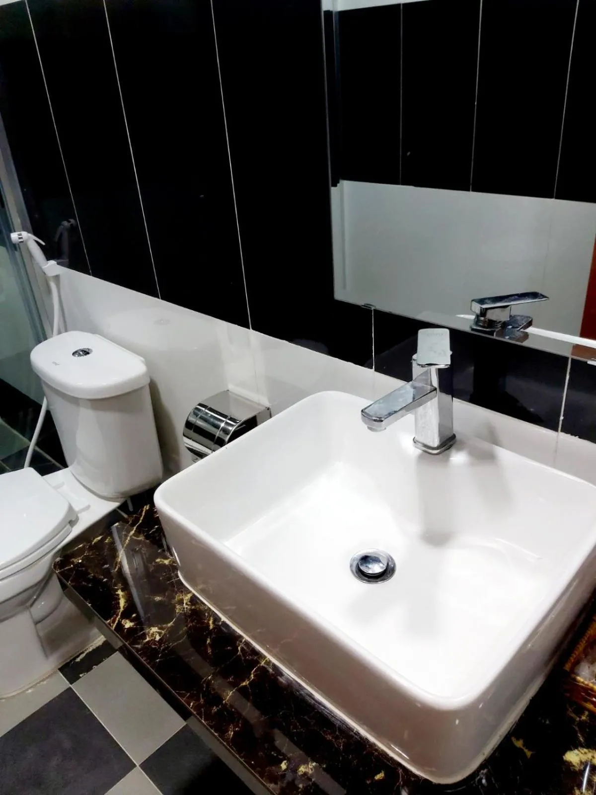 Bathroom in Capitol One