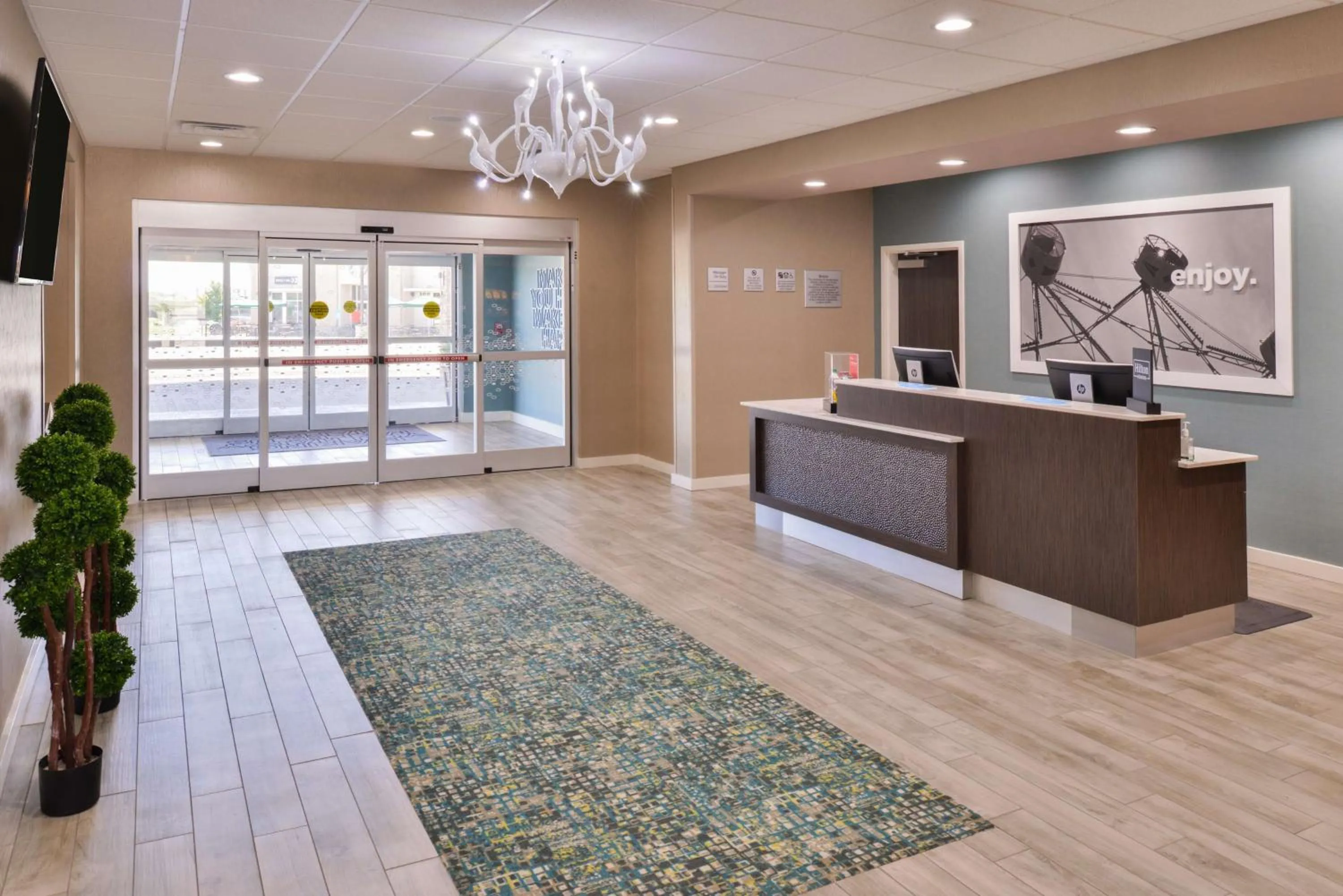 Lobby or reception in Hampton Inn Emporia, KS