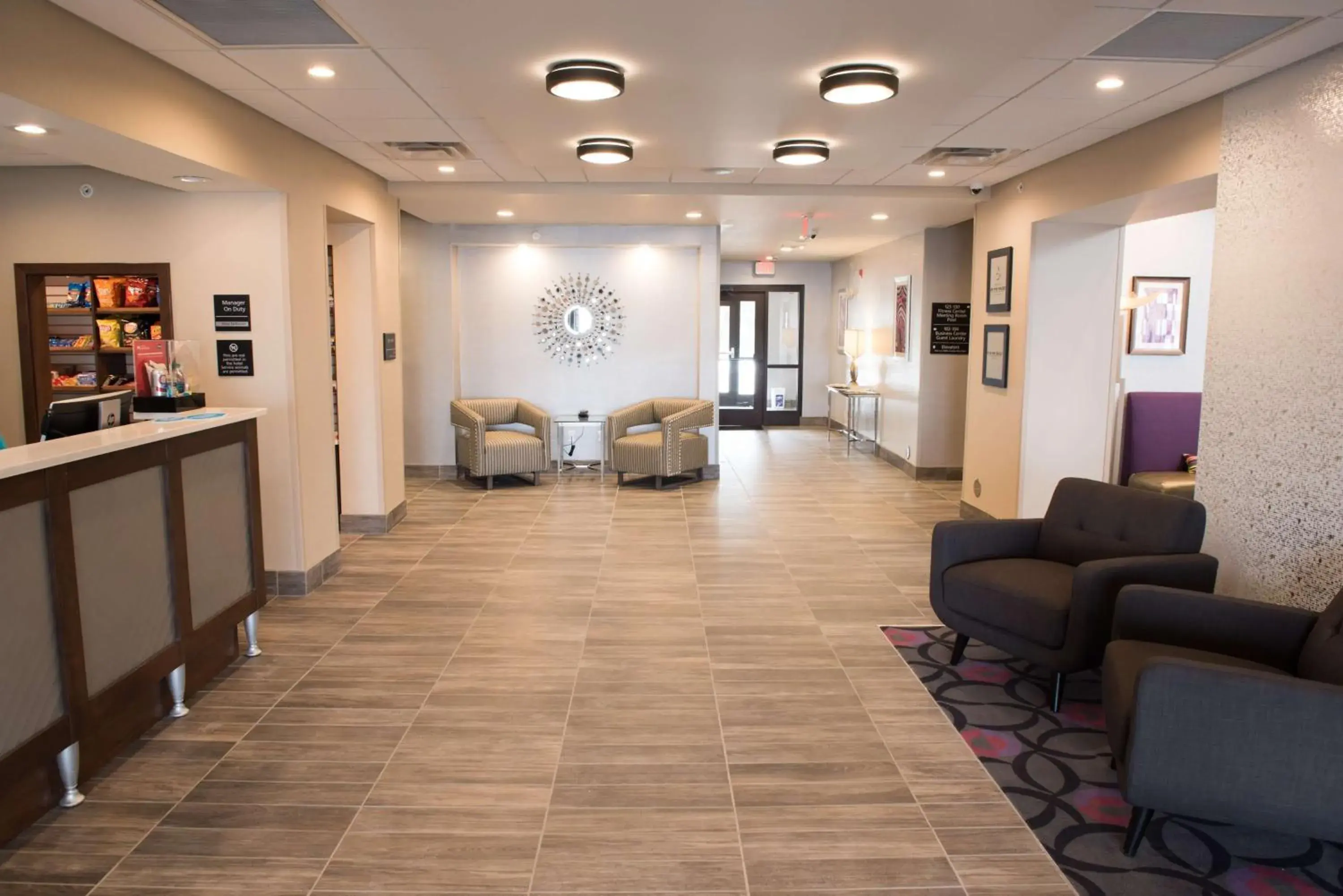Lobby or reception in Hampton Inn & Suites Bay City Lobby or reception in Hampton Inn & Suites Bay City