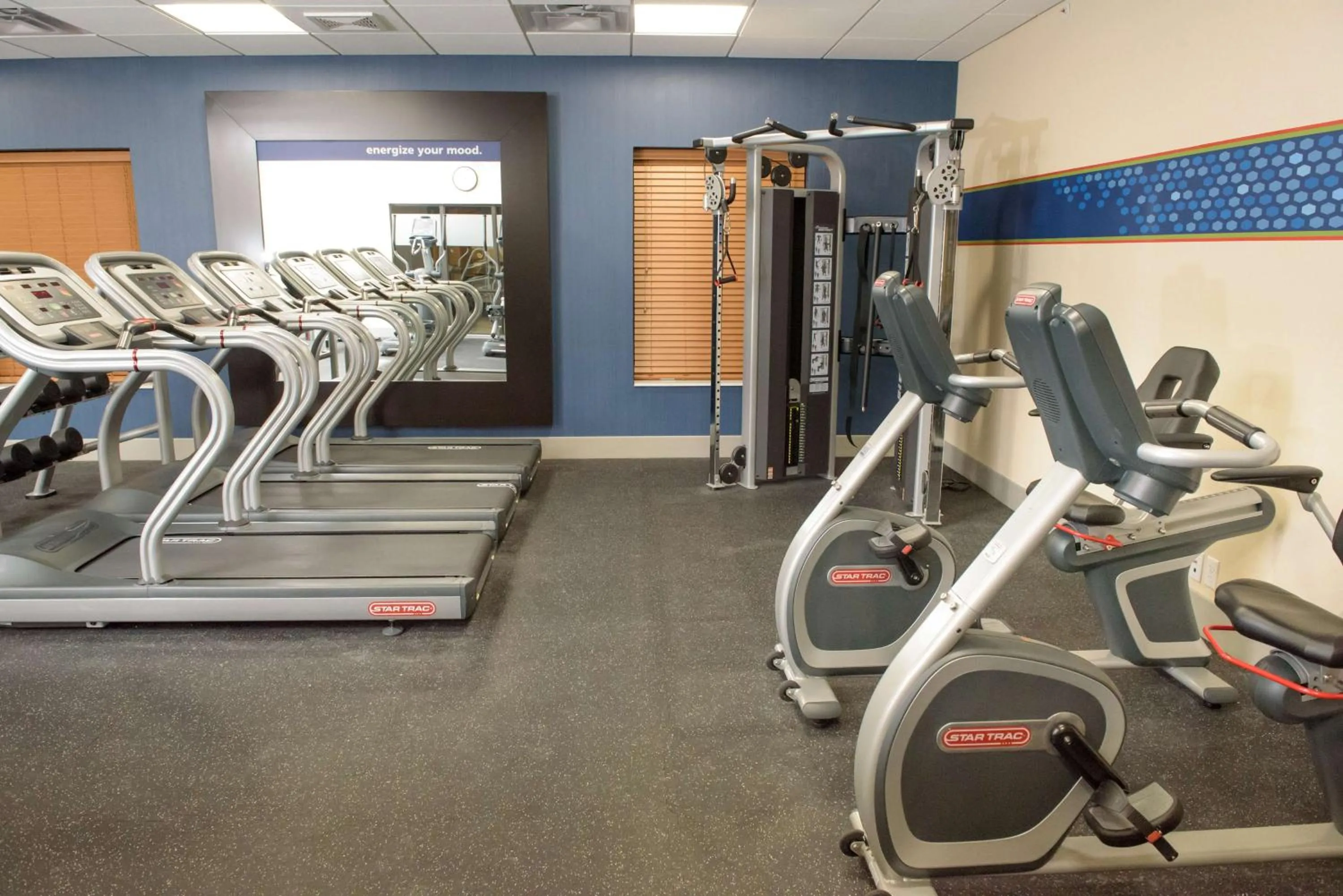 Fitness centre/facilities in Hampton Inn & Suites Bay City