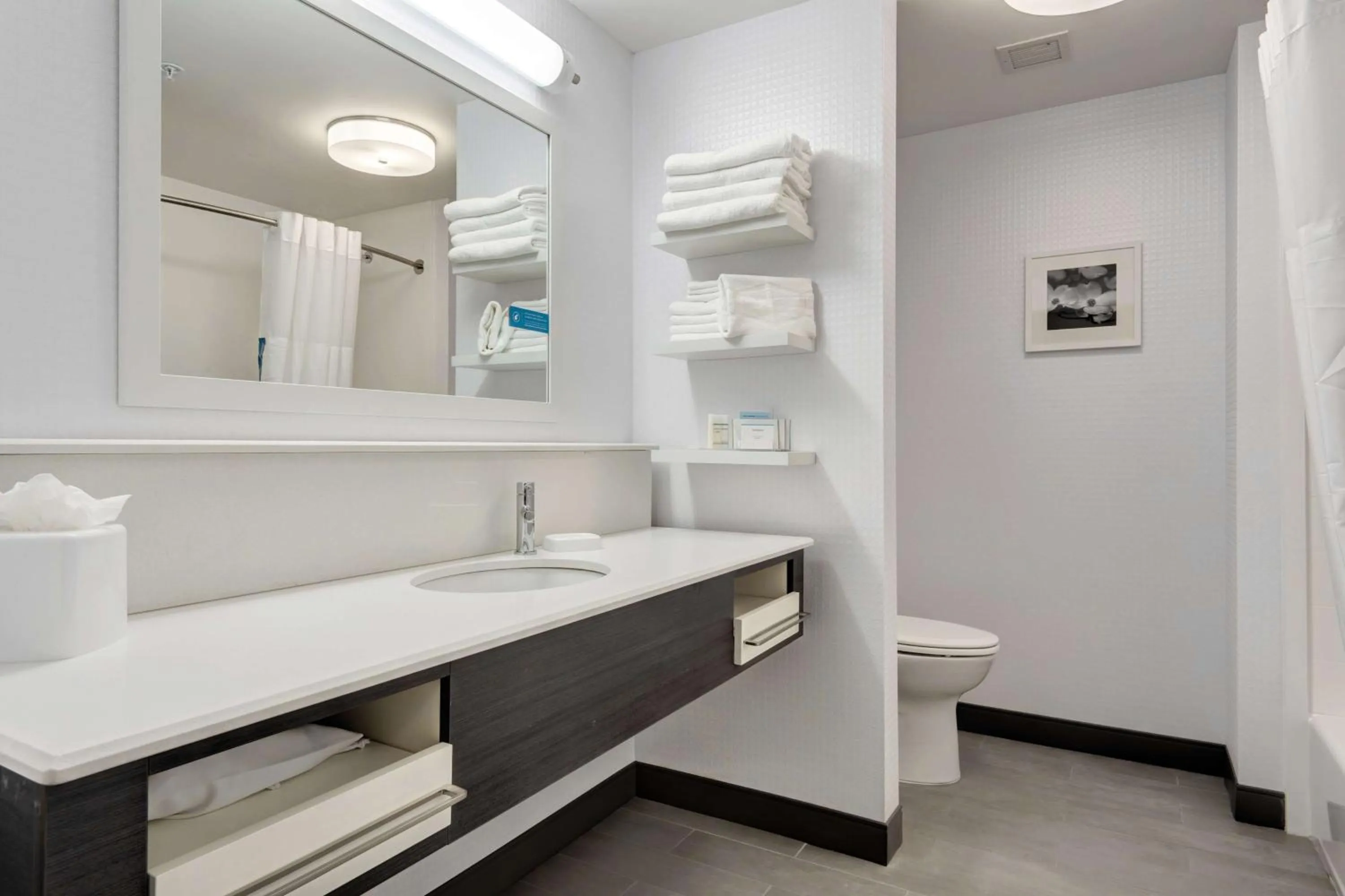 Bed in Hampton Inn-St. Louis Wentzville, MO