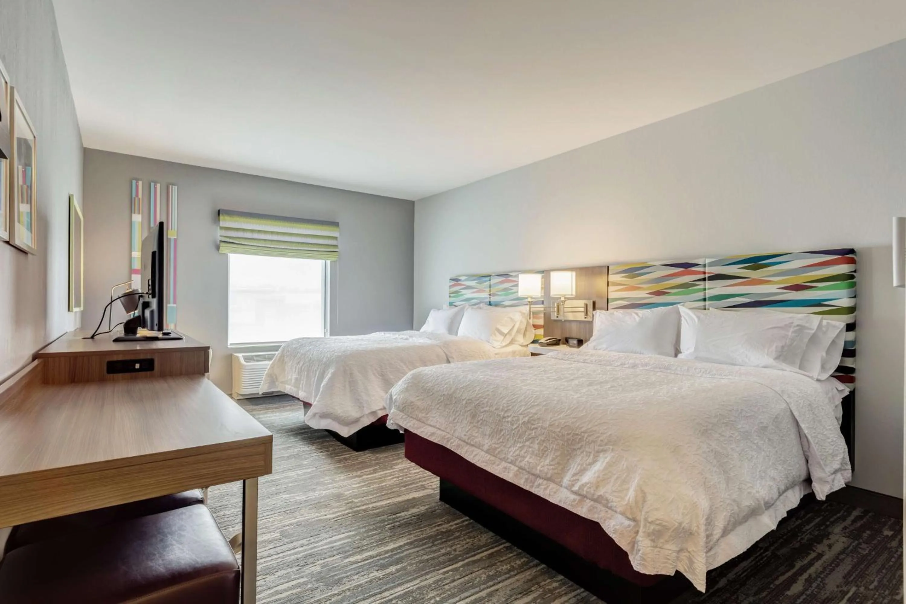 Bed in Hampton Inn-St. Louis Wentzville, MO