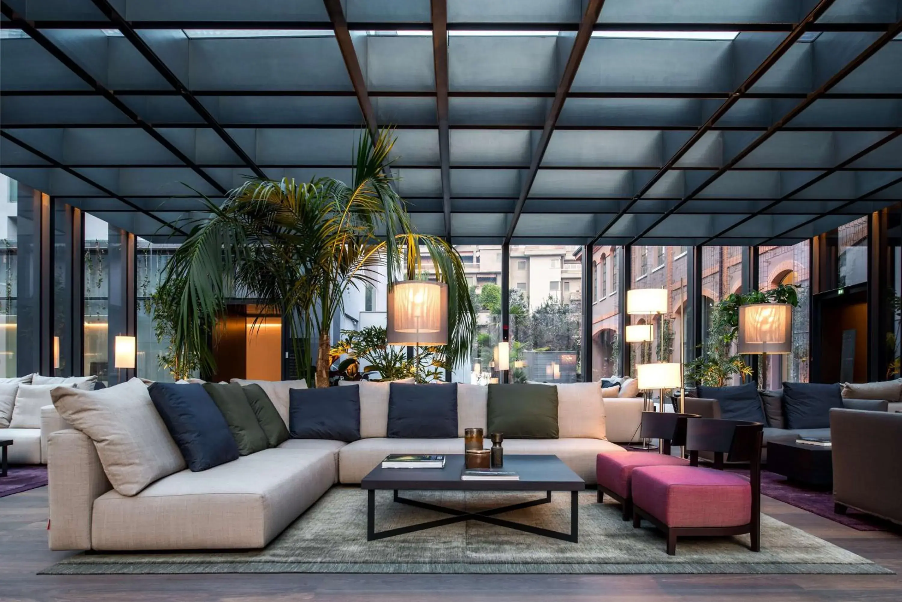 Lobby or reception in Hilton Lake Como Lobby or reception in Hilton Lake Como