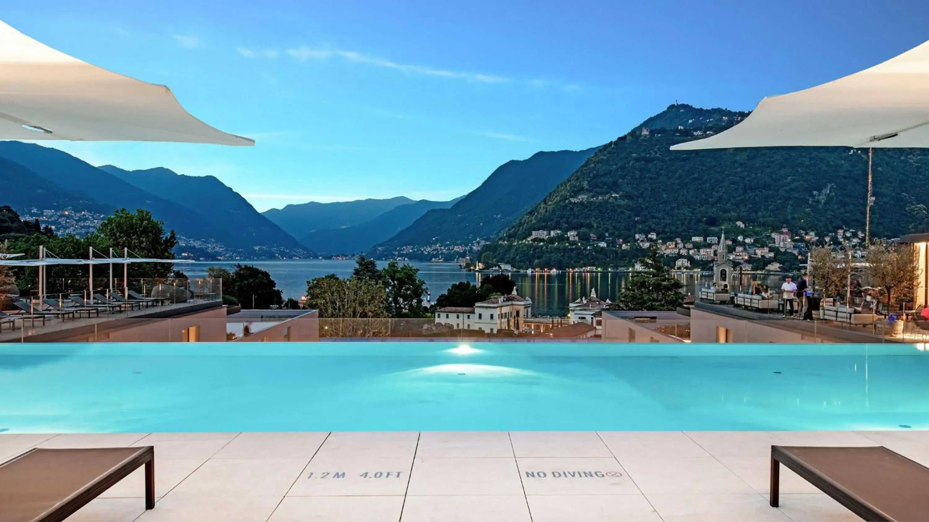 Pool view in Hilton Lake Como Pool view in Hilton Lake Como