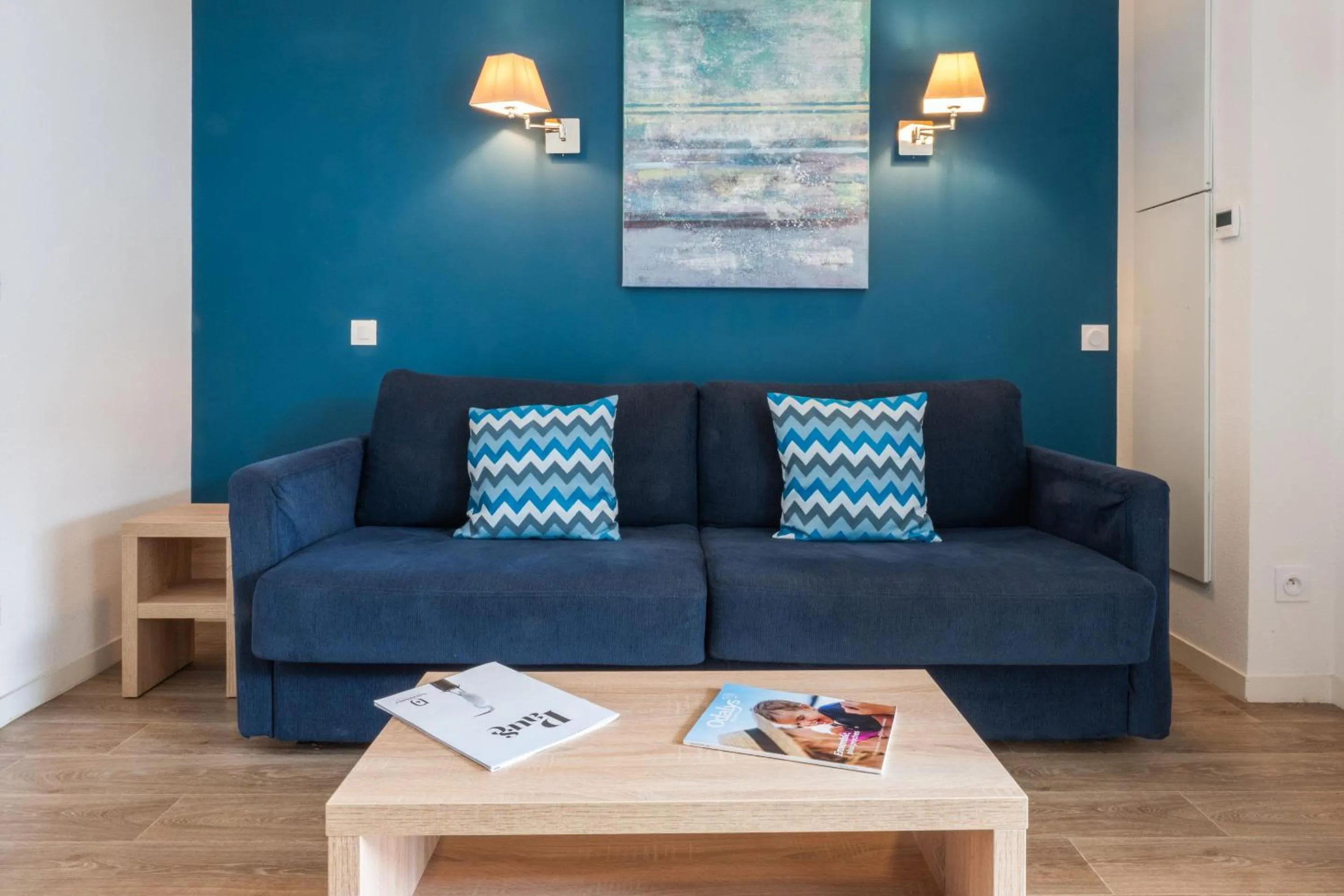 Seating area in Résidence Odalys Le Domaine des Pins