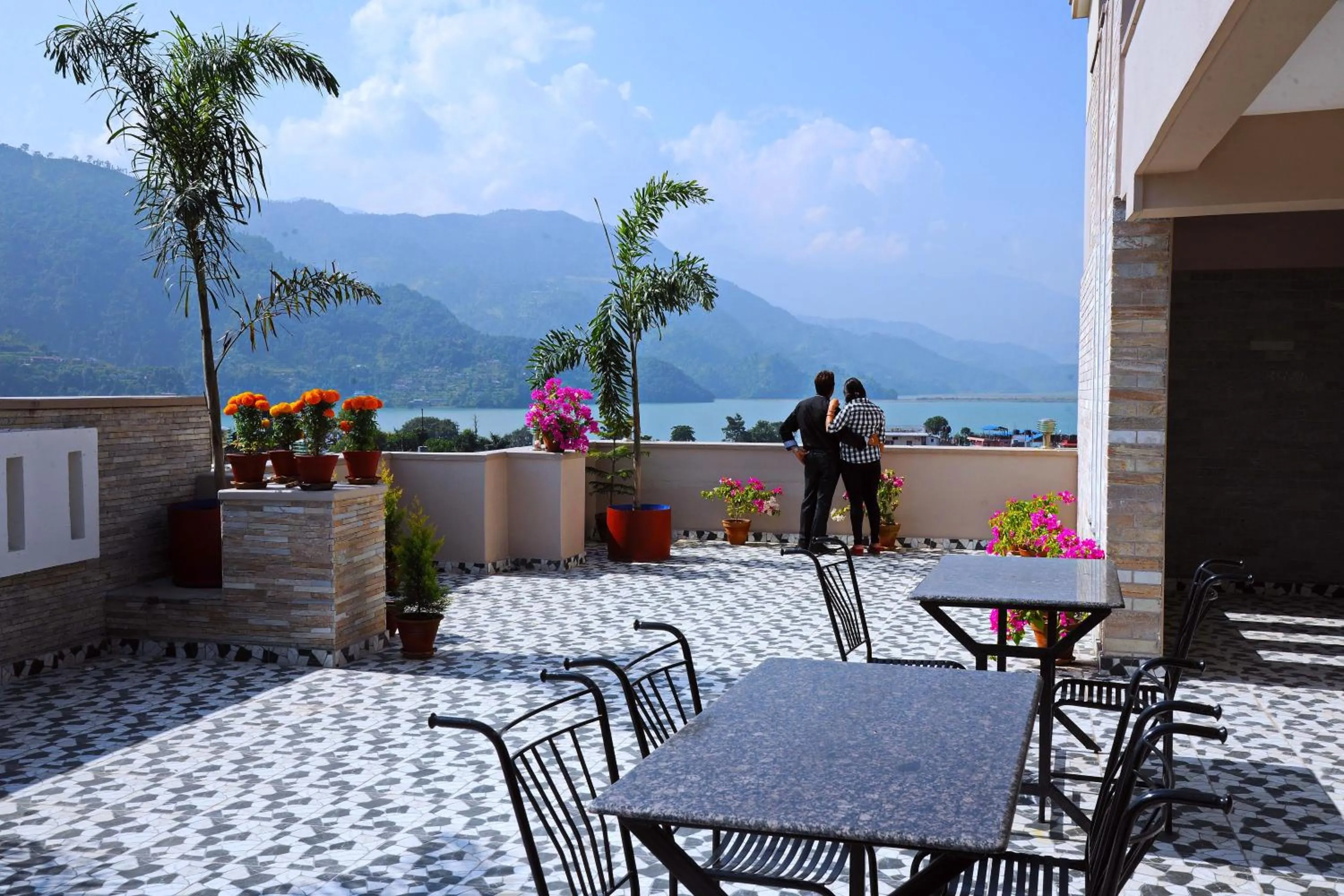 Garden view in Hotel Queens Park