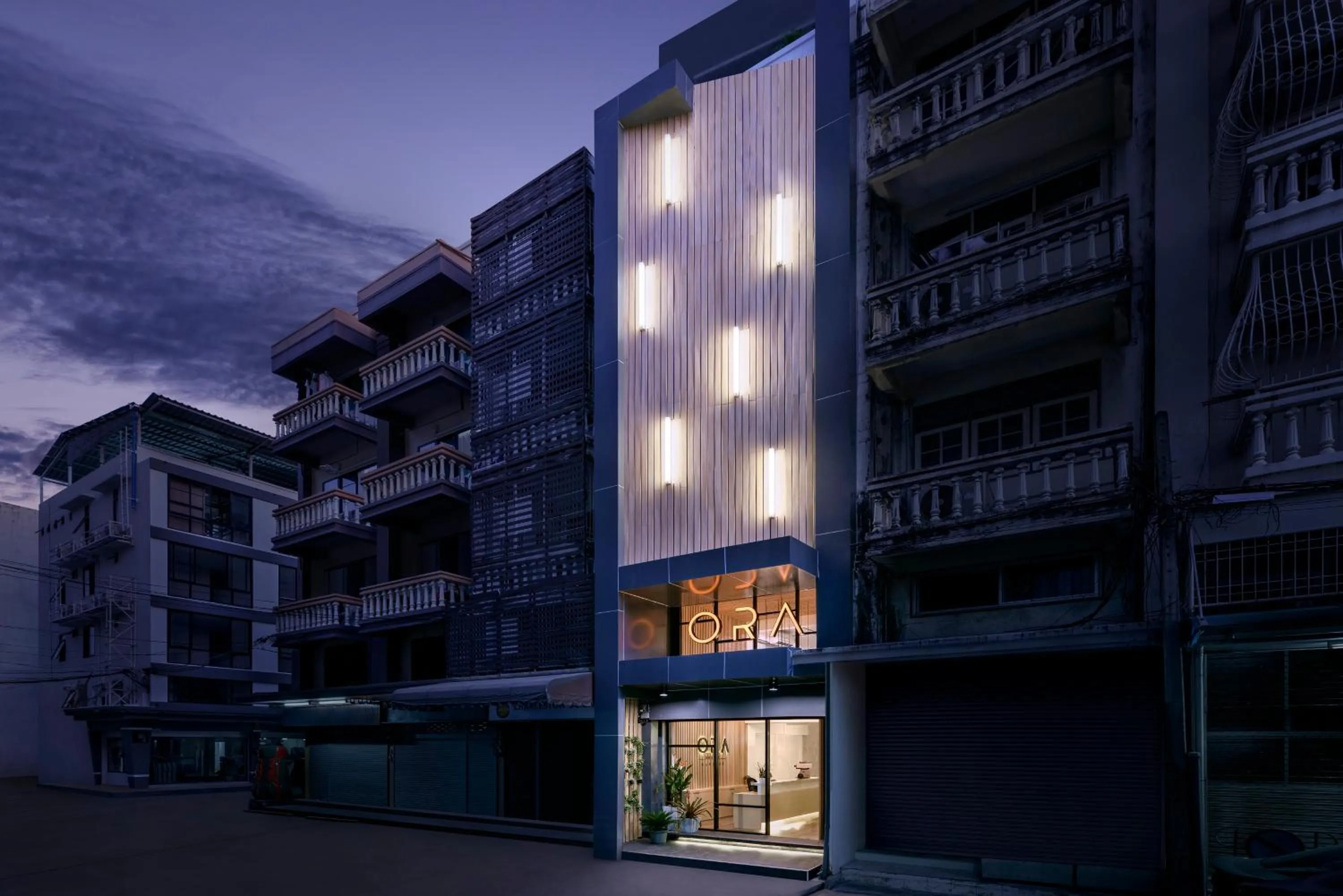 Property building in ORA Hostel Bangkok