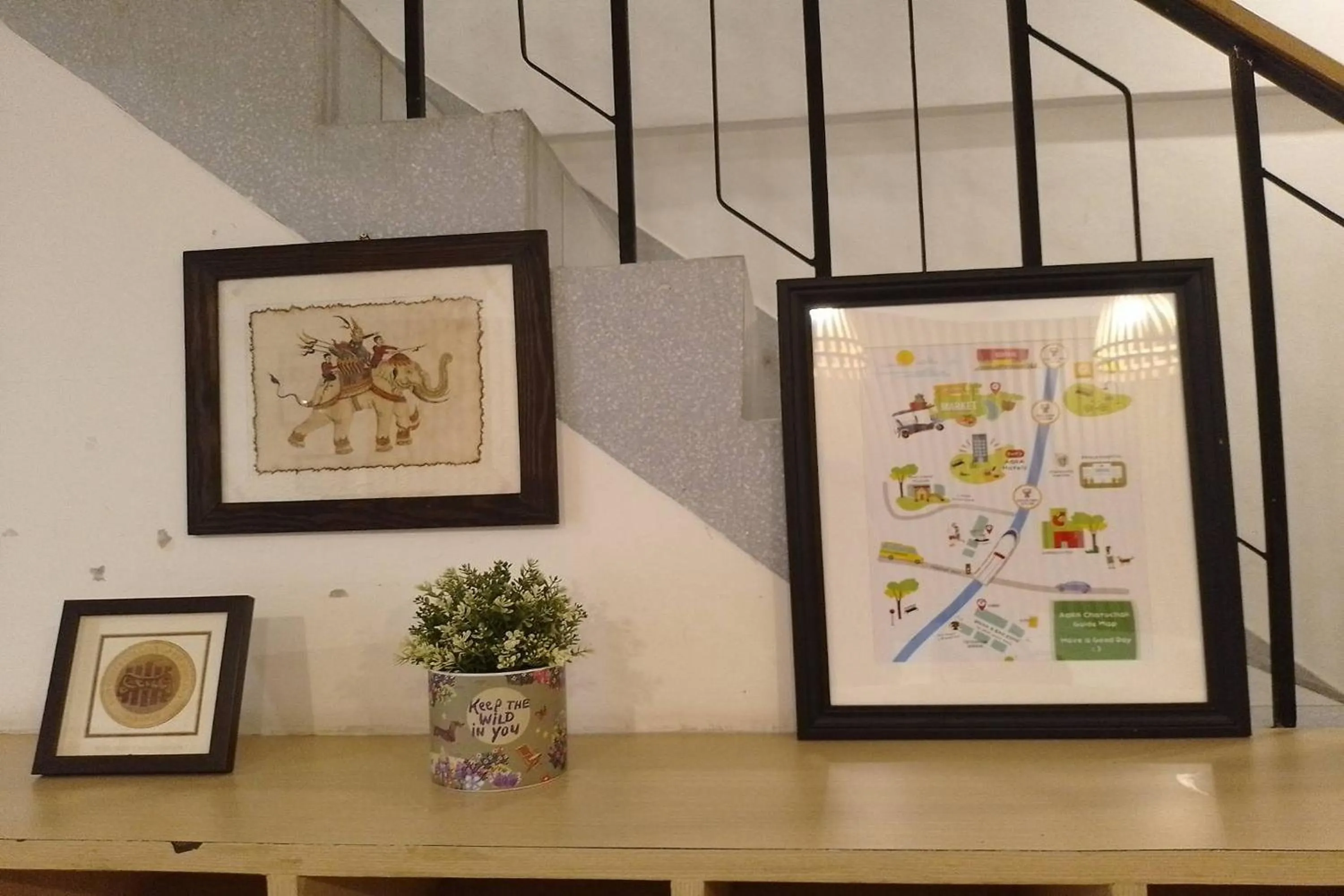 Decorative detail in ORA Hostel Bangkok