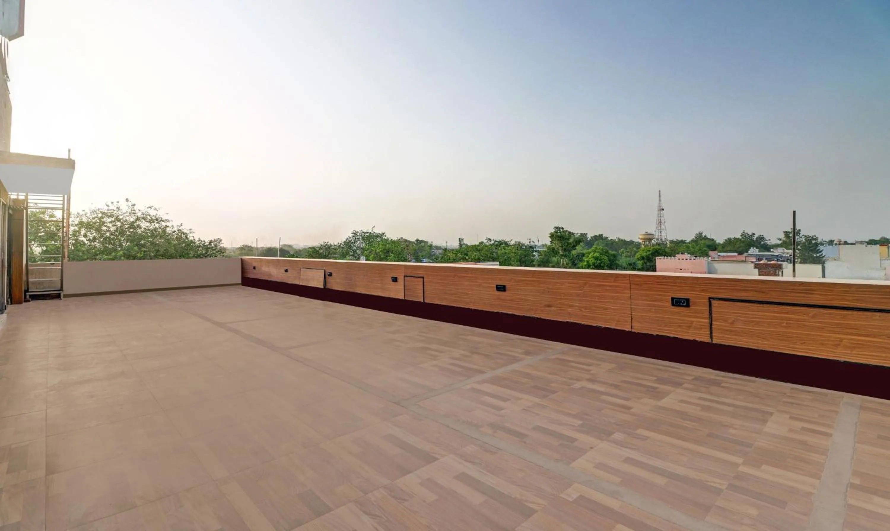 Balcony/Terrace in Itsy Hotels Anjali Mahal, 500 Mtrs From Mathura Railway Station