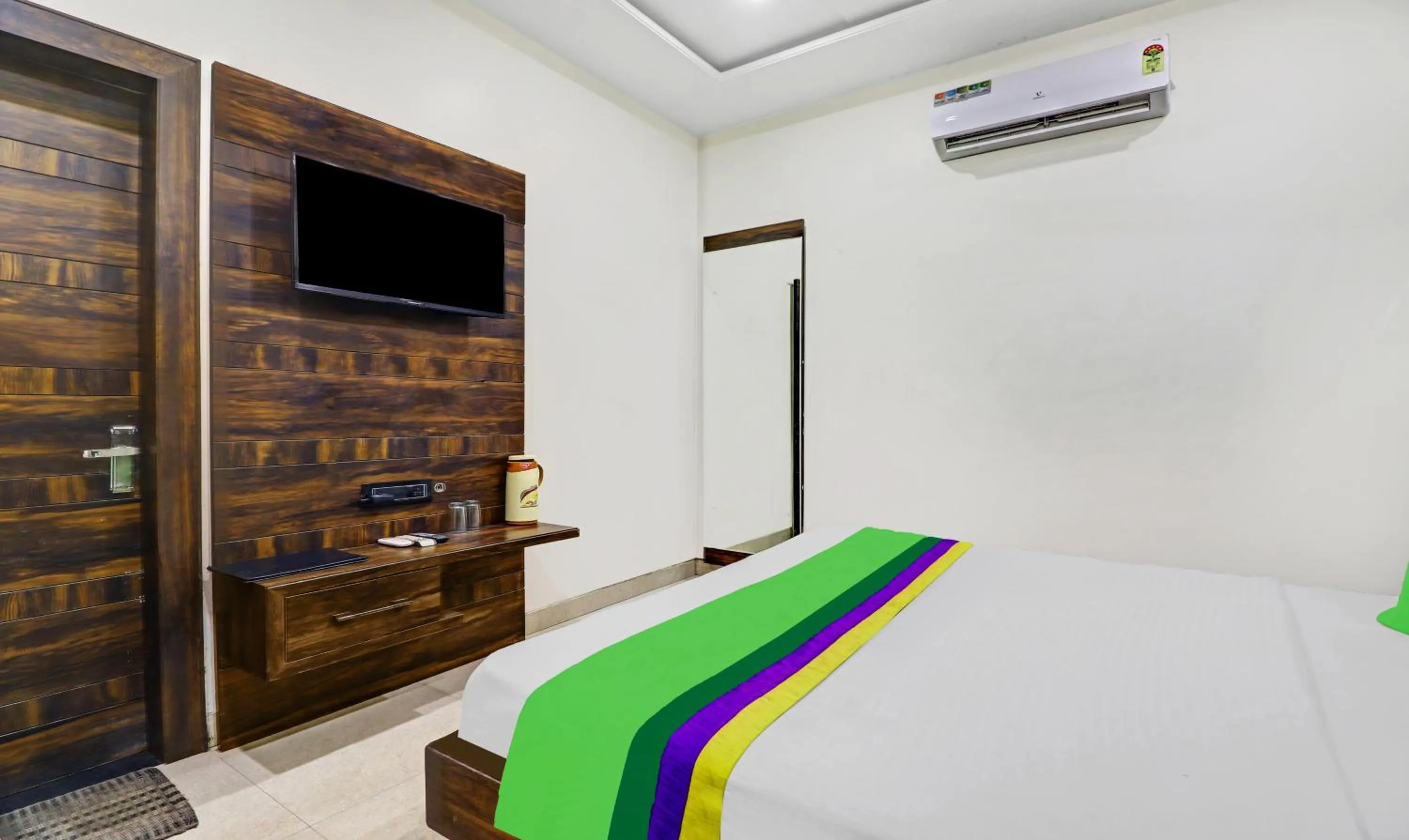 Bedroom, Bed in Itsy Hotels Anjali Mahal, 500 Mtrs From Mathura Railway Station