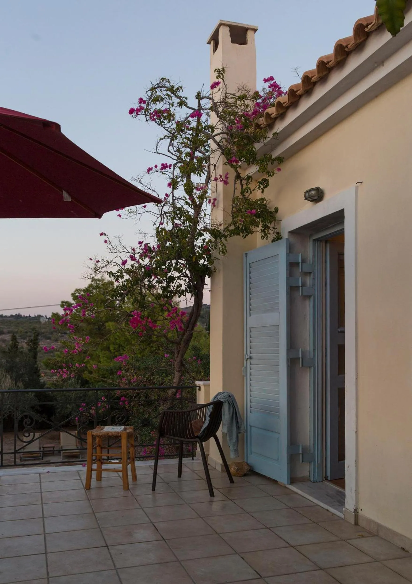 Balcony/Terrace in Sea View Pool Villa with Independent Guest house