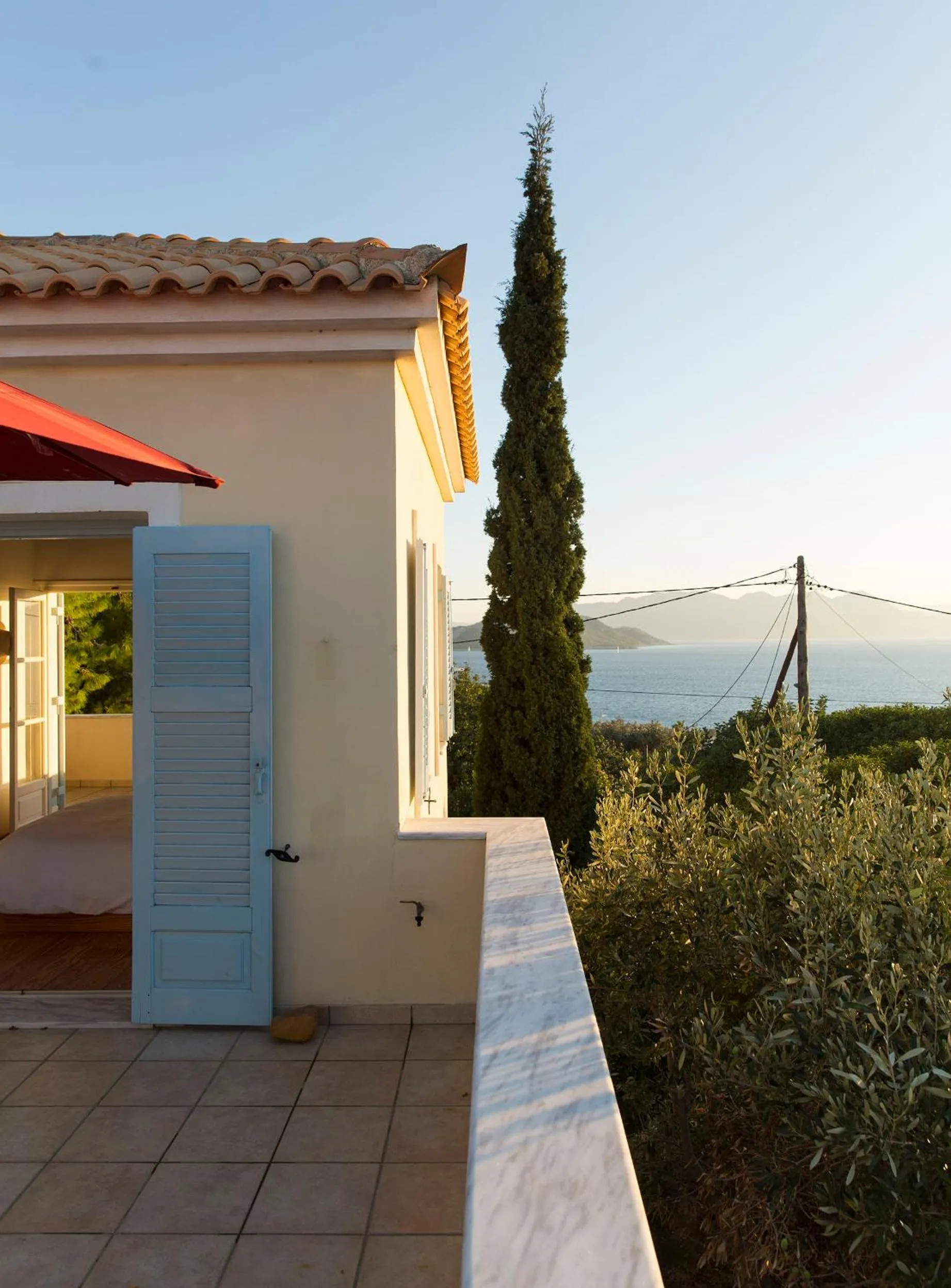 Balcony/Terrace in Sea View Pool Villa with Independent Guest house