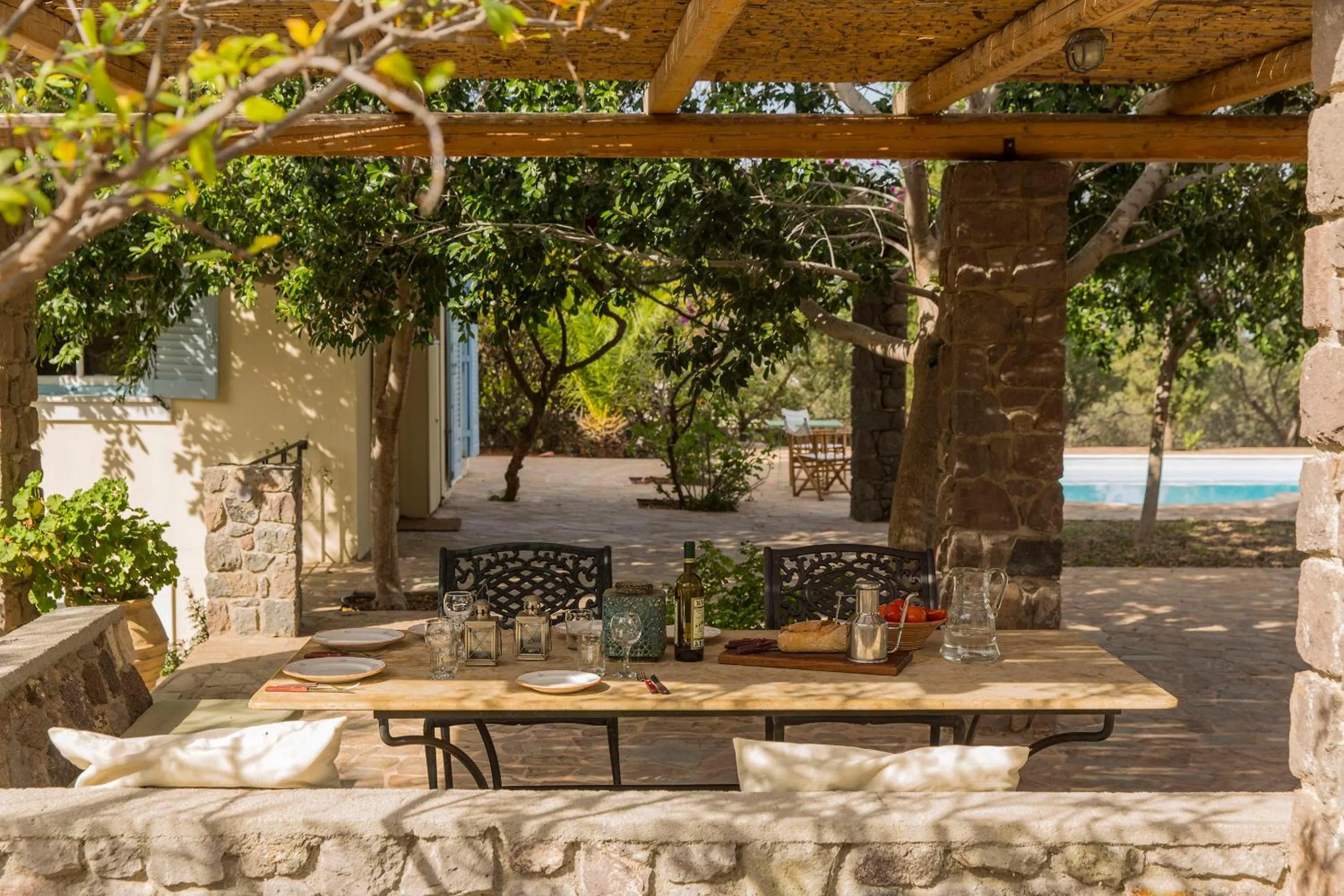 BBQ facilities in Sea View Pool Villa with Independent Guest house
