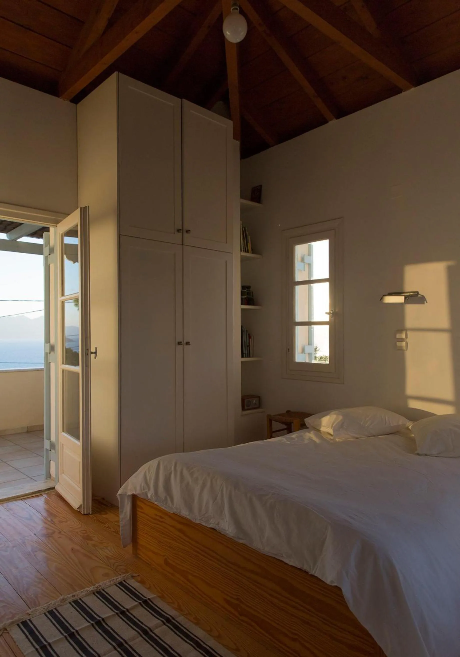Bedroom, Bed in Sea View Pool Villa with Independent Guest house