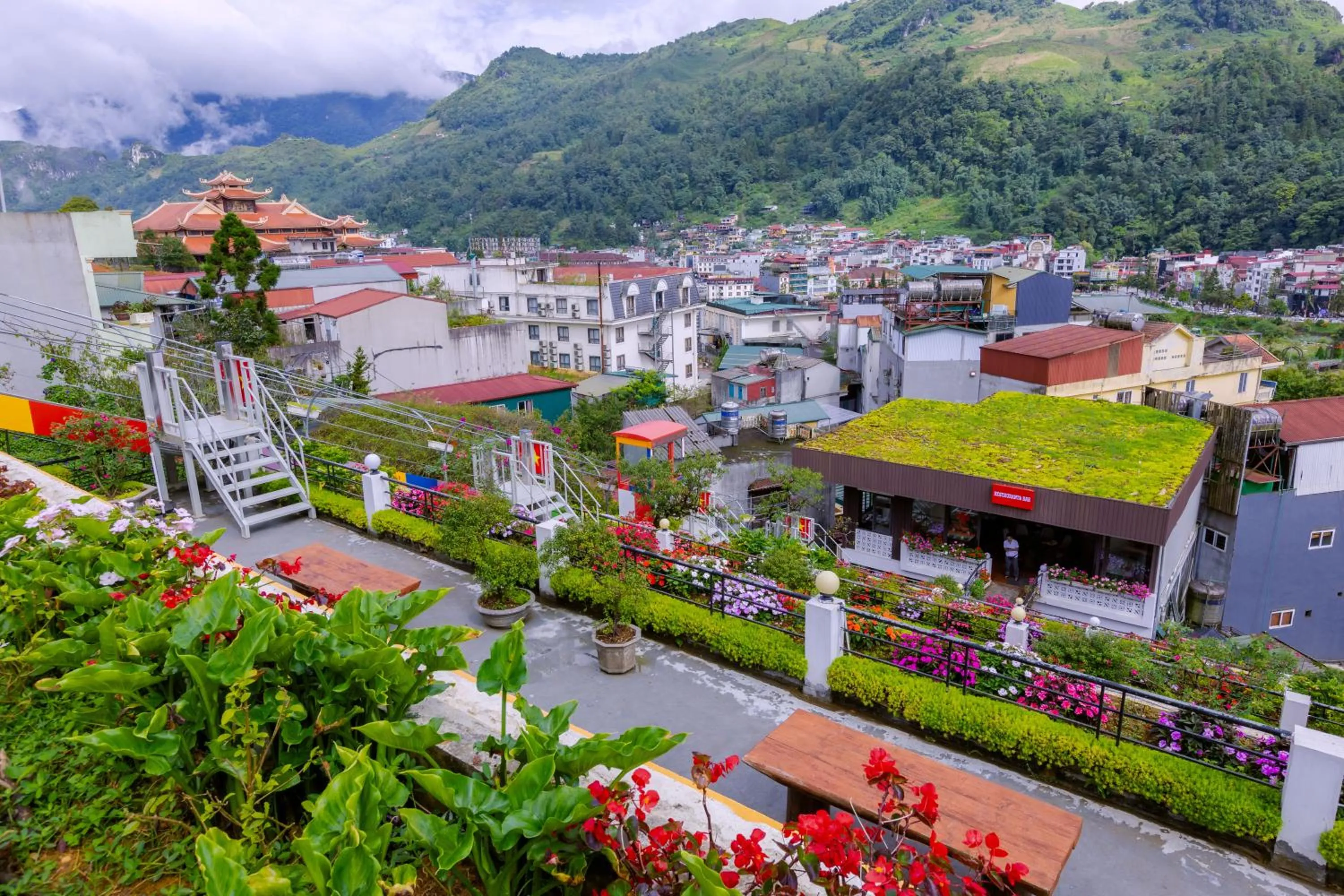 Property building in Sapa Village Hotel