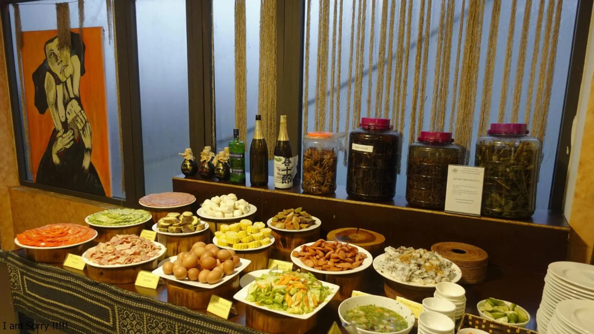 Buffet breakfast in Sapa Village Hotel