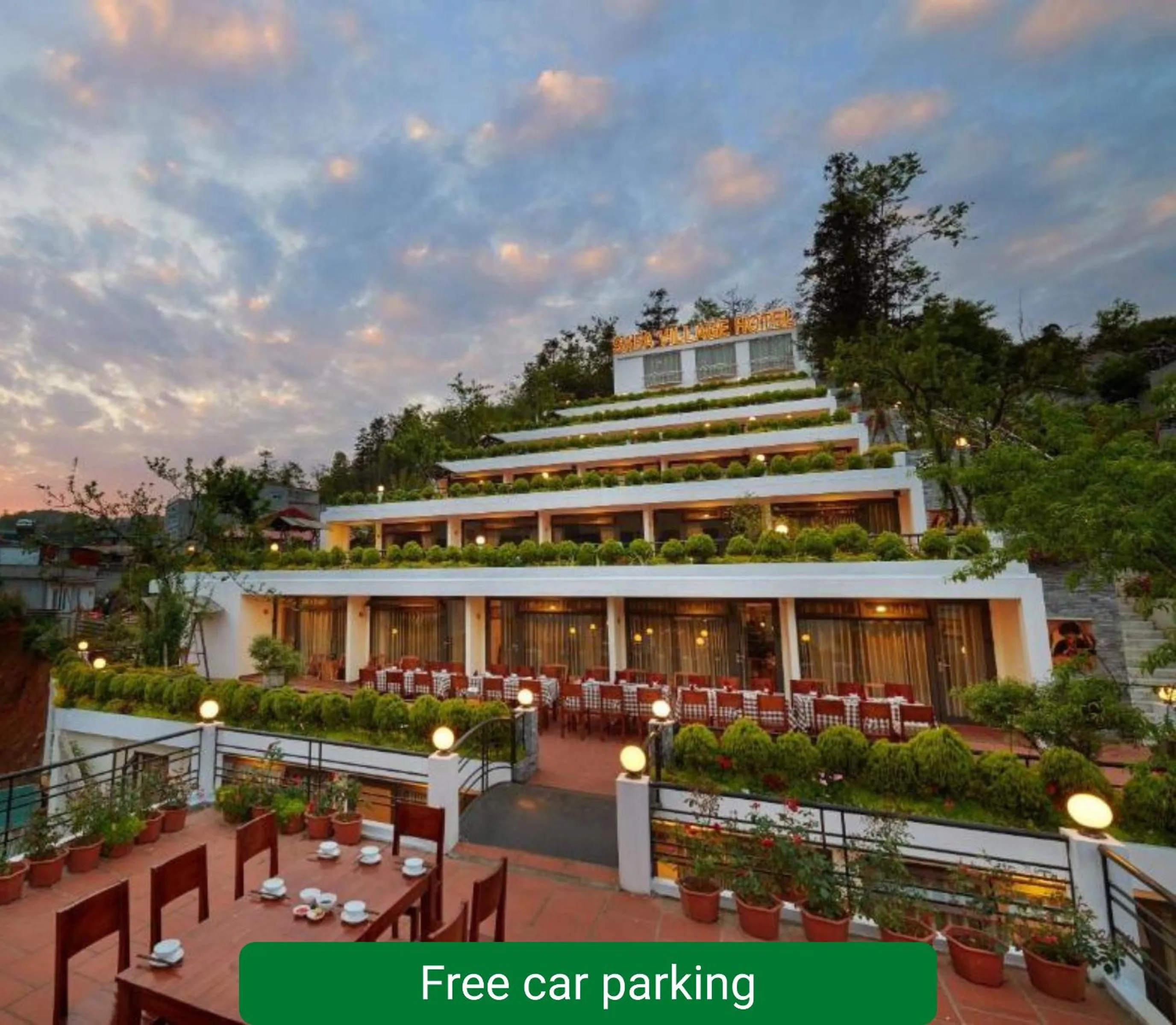 Property building in Sapa Village Hotel