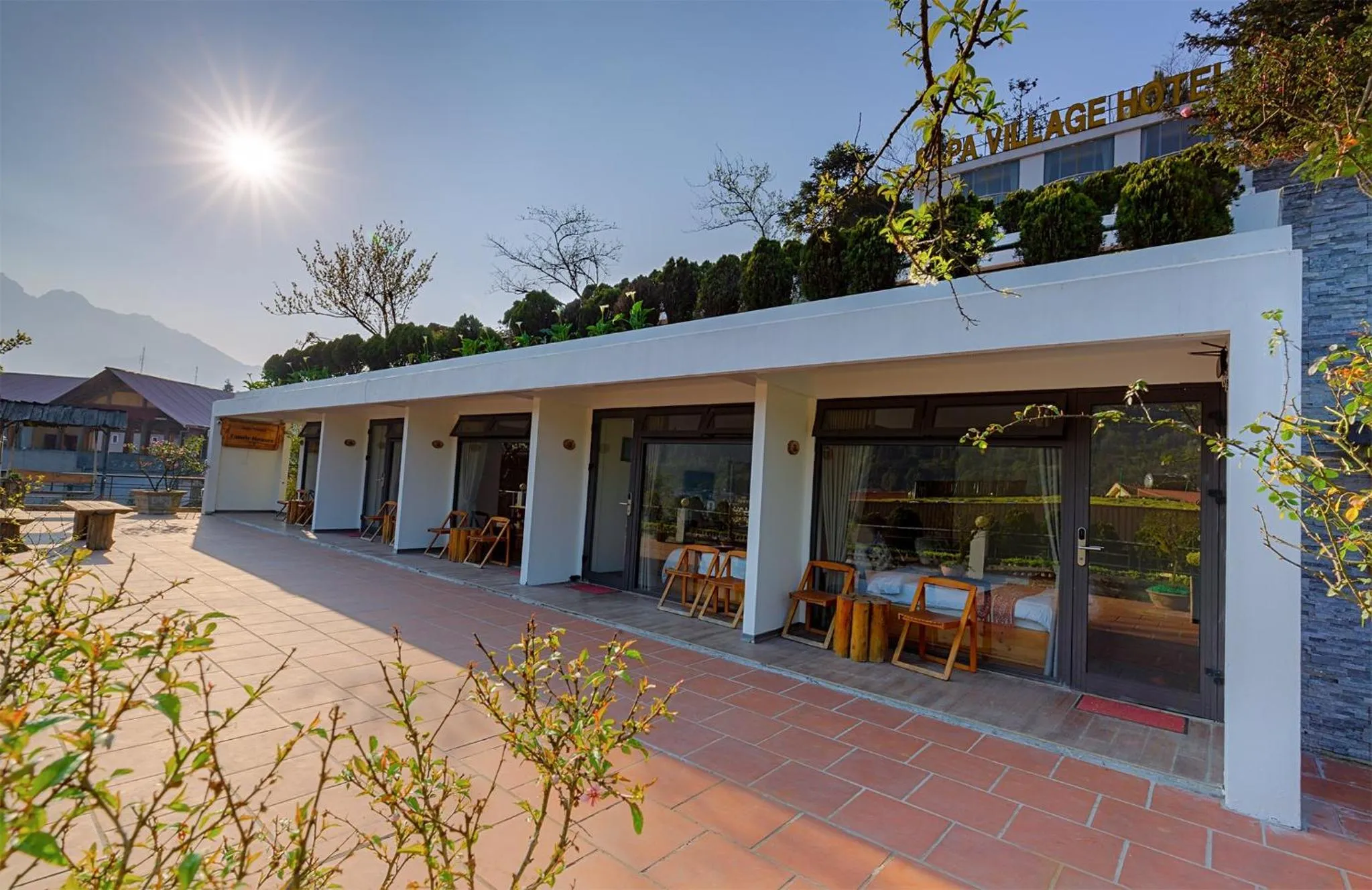 Property building in Sapa Village Hotel