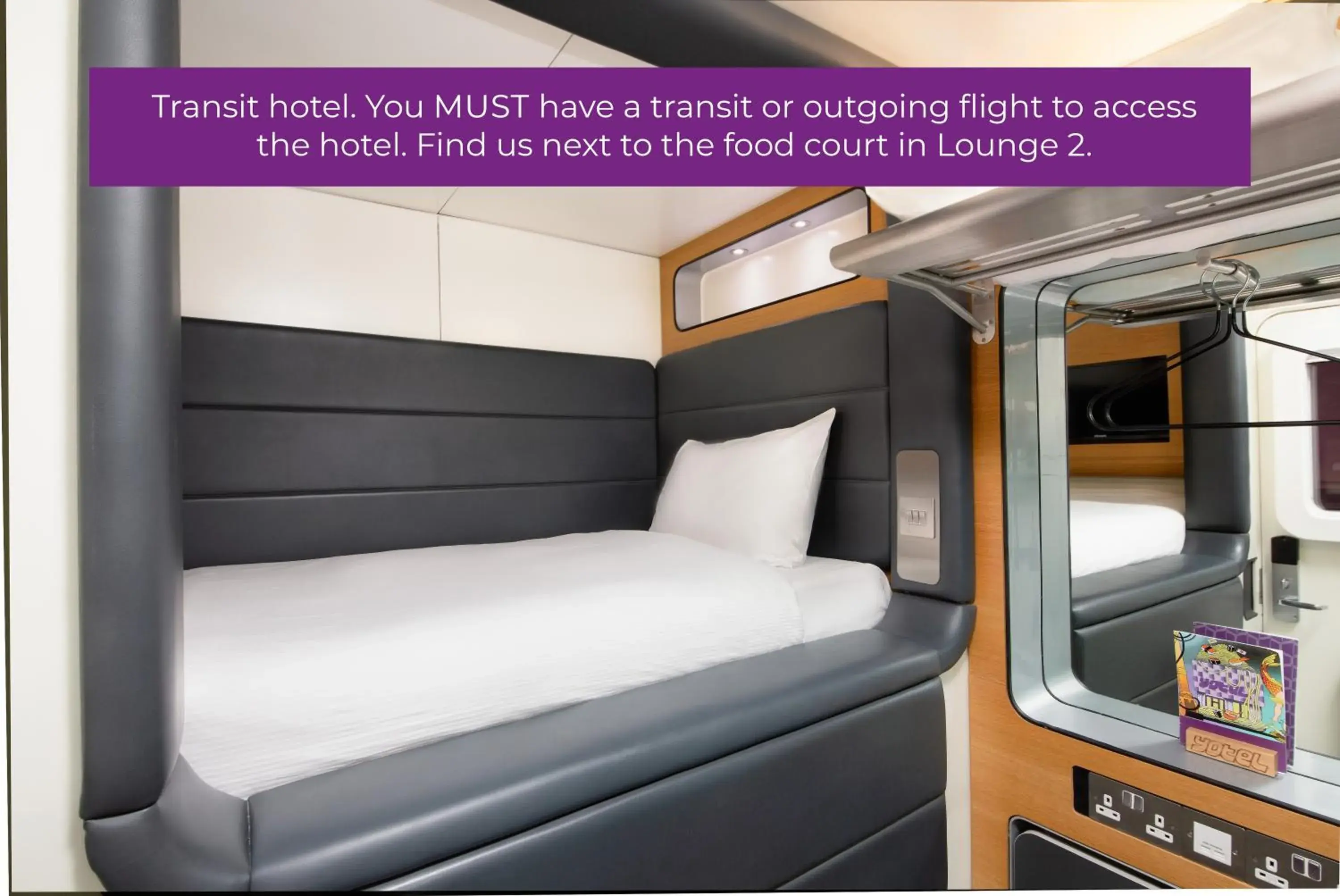 Standard Cabin (in Terminal Location) in YOTELAIR Amsterdam Schiphol Transit Hotel Standard Cabin (in Terminal Location) in YOTELAIR Amsterdam Schiphol Transit Hotel