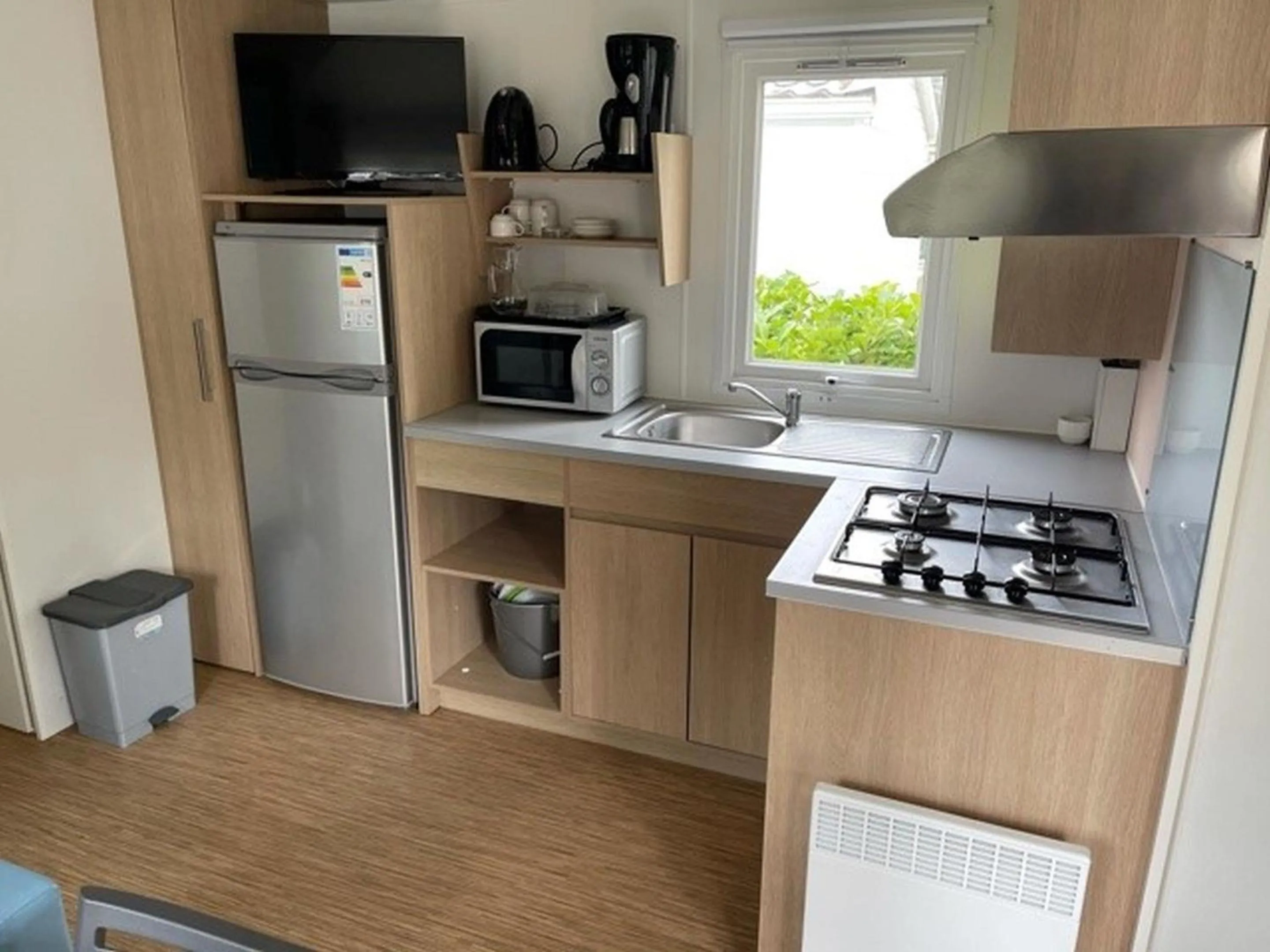 Kitchen or kitchenette in Camping Les Dunes