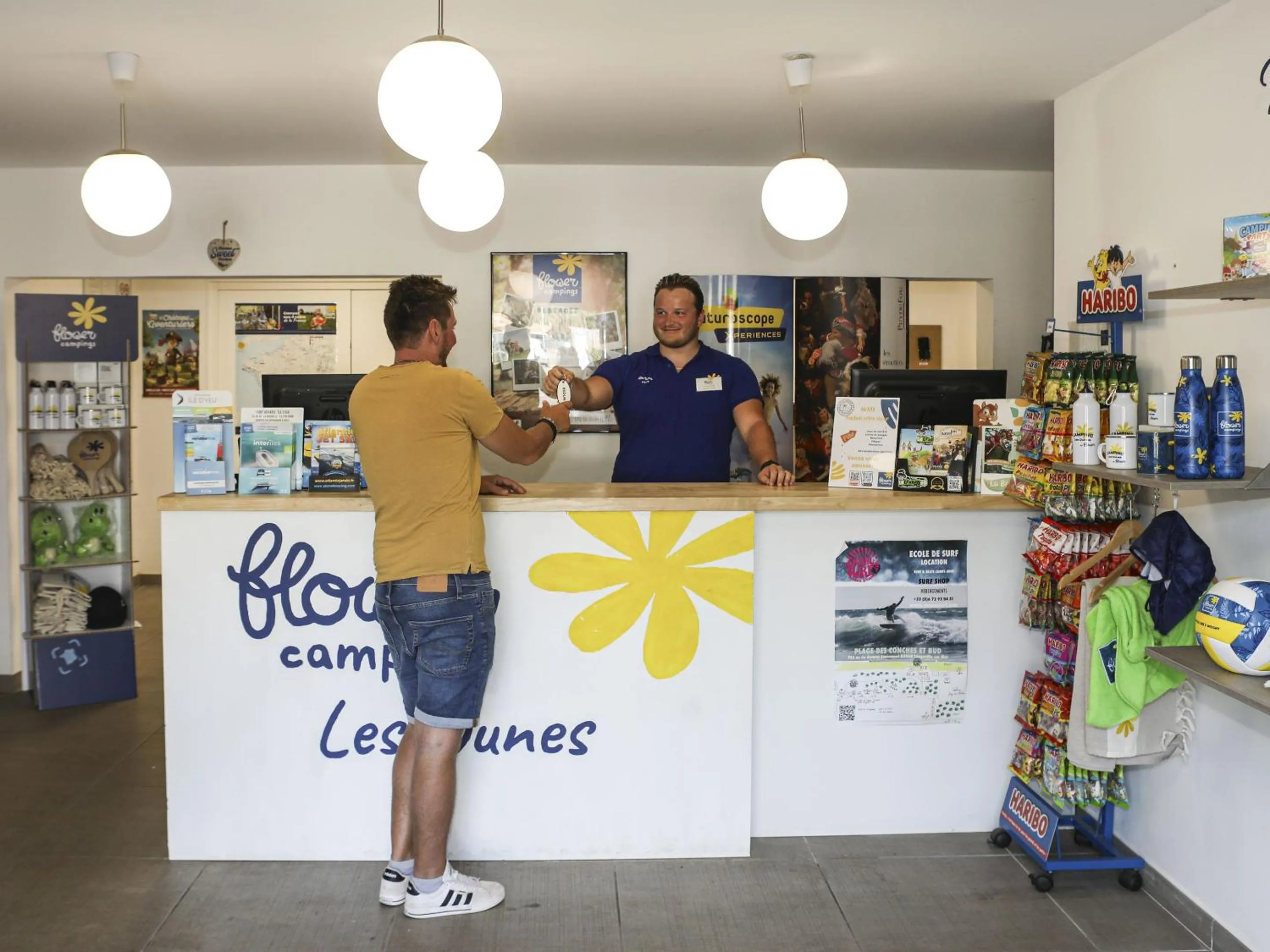 Lobby or reception in Camping Les Dunes